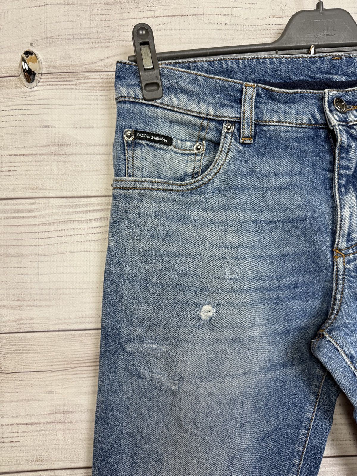 Dolce & Gabbana Crazy Vintage Dolce & Gabbana Jeans Metal Logo Size 34" / US 12 / IT 48 - 6 Thumbnail