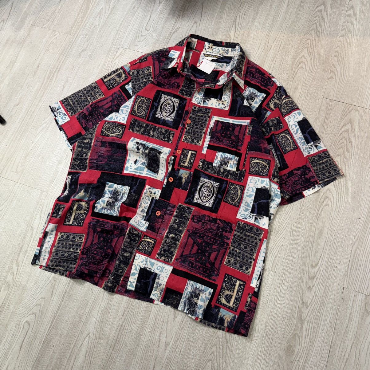 Vintage Blackcow pattern vintage red button up Size US XL / EU 56 / 4 - 3 Thumbnail