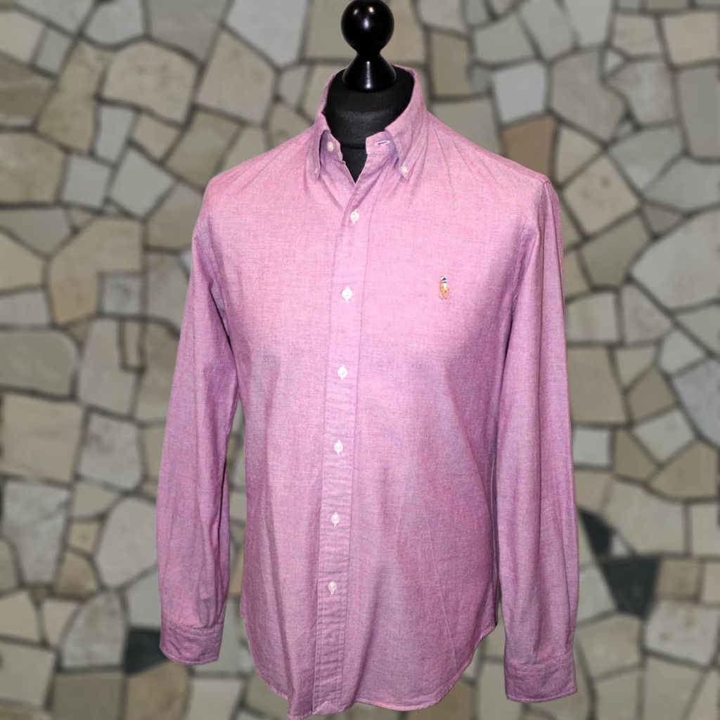 Ralph Lauren Ralph Lauren Slim Fit Oxford Shirt Size M Pink Stretch Mens Size US M / EU 48-50 / 2 - 1 Thumbnail
