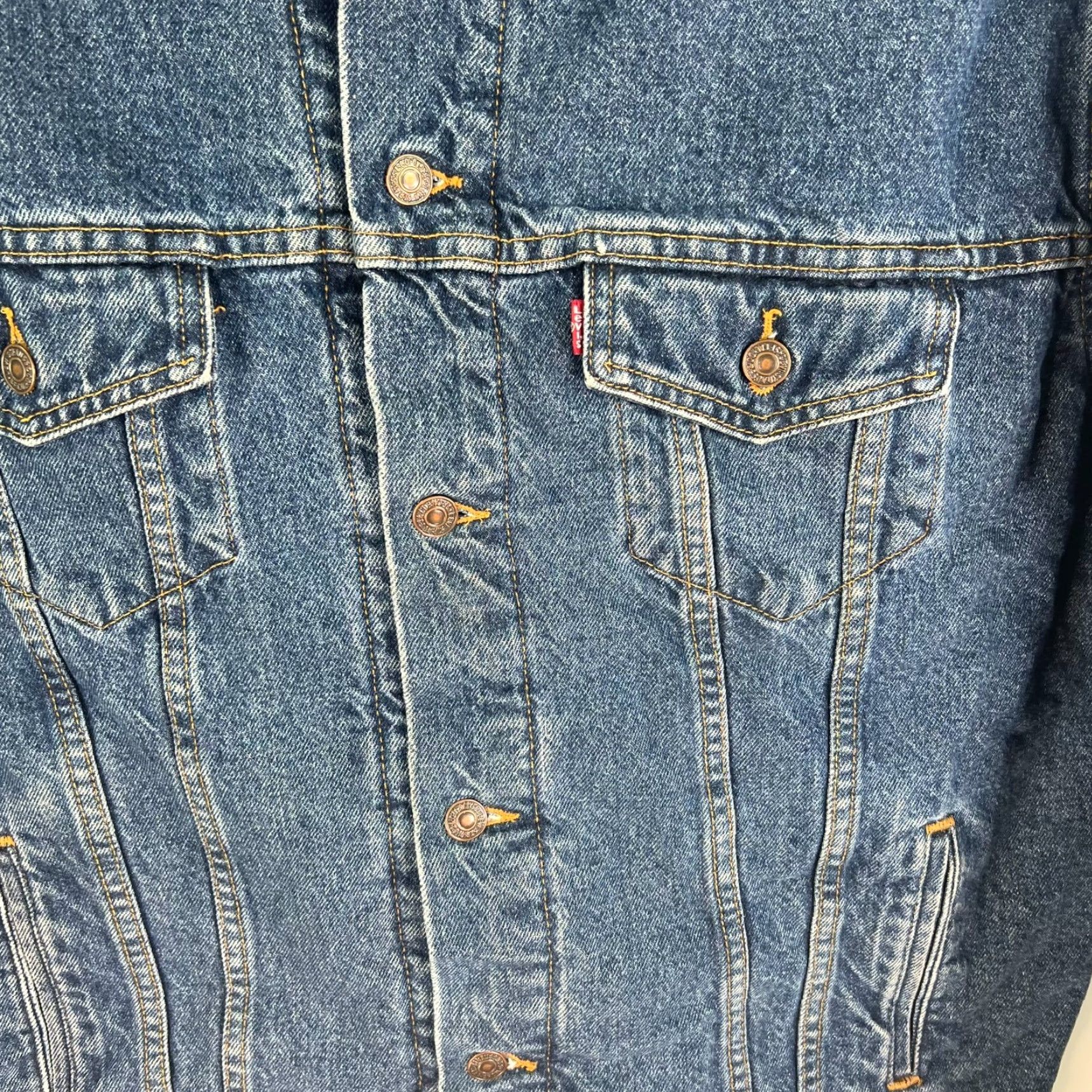 Levi's VINTAGE Levi's Dry Goods Sherpa Lined Blue Jean Jacket Mens XL Jacket Size US 36 / EU 52 - 3 Thumbnail