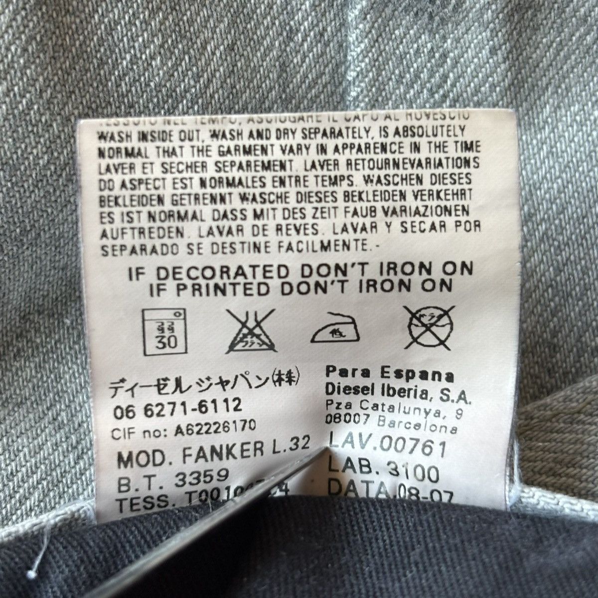 Diesel Gray Diesel Bootcut Flared Jeans Size 31 Size US 31 - 7 Thumbnail