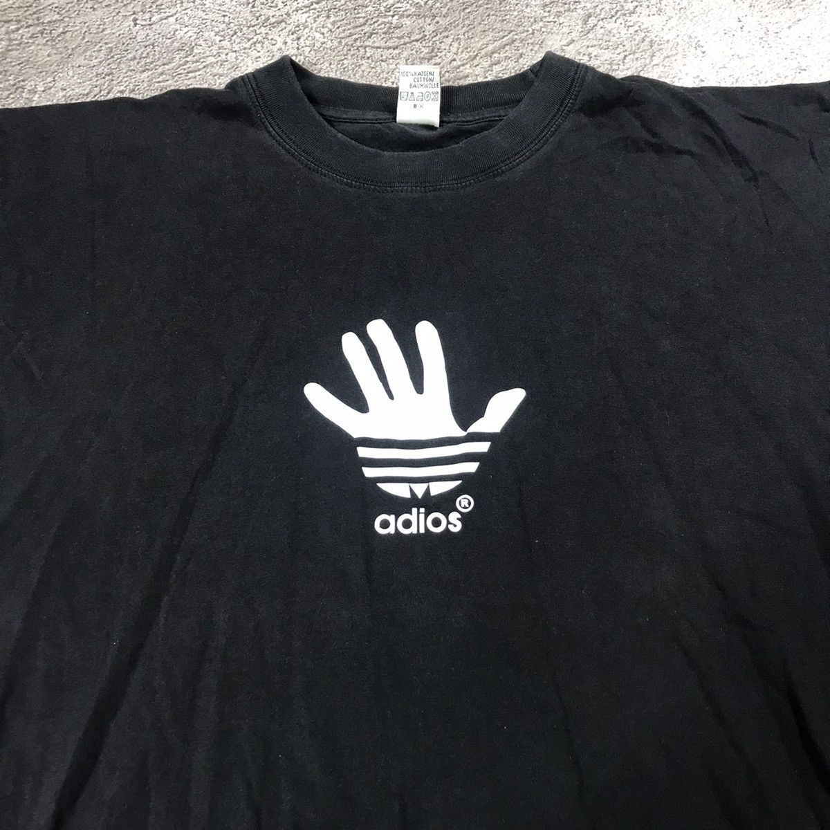 Vintage Vintage Y2K Graphic Tee Sun Faded Streetwear Logo Black M Size US M / EU 48-50 / 2 - 2 Thumbnail