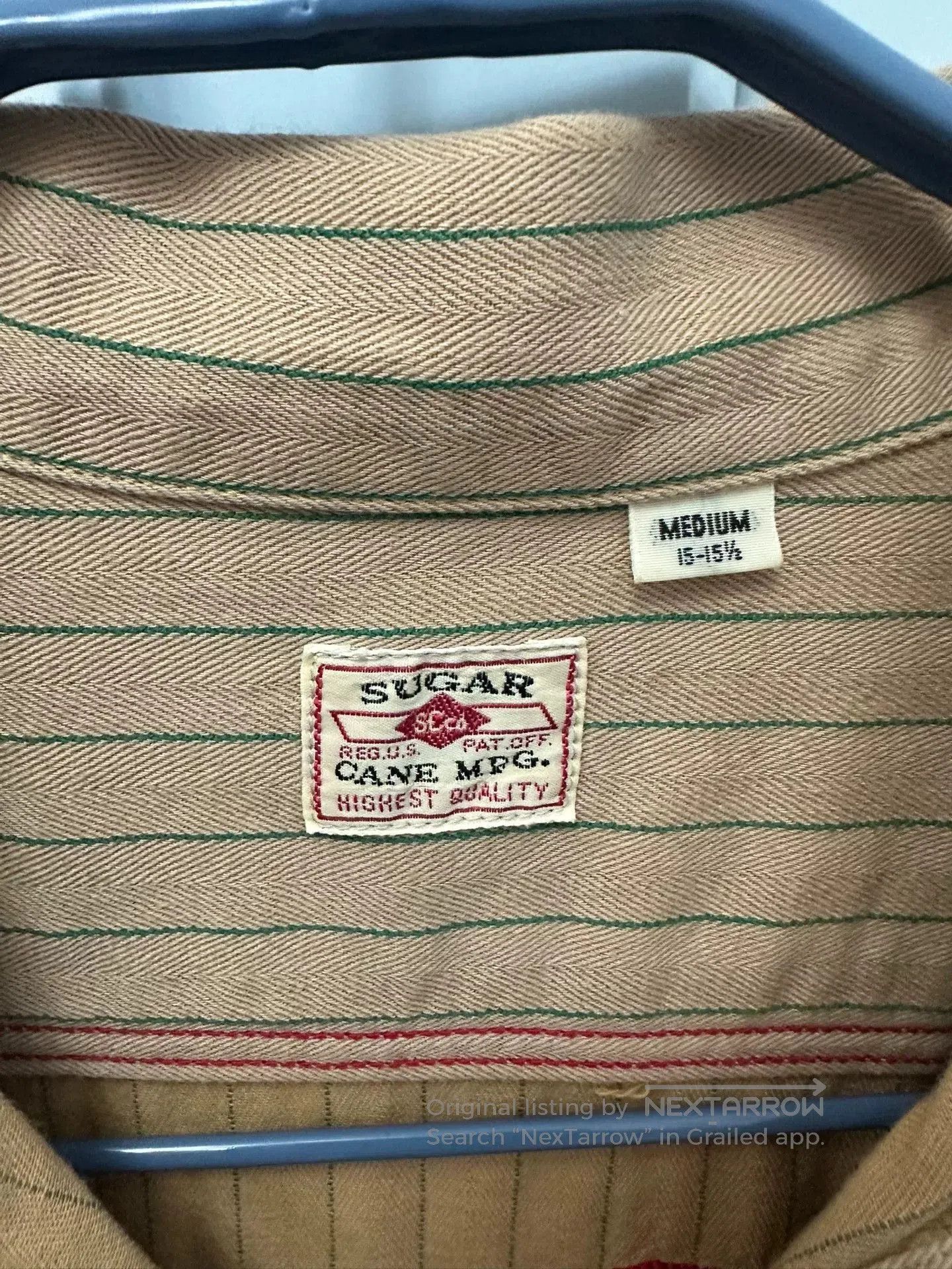 Sugar Cane Sugar Cane Cola Stripe Embroidered Vintage Work Shirt. Size US M / EU 48-50 / 2 - 4 Thumbnail