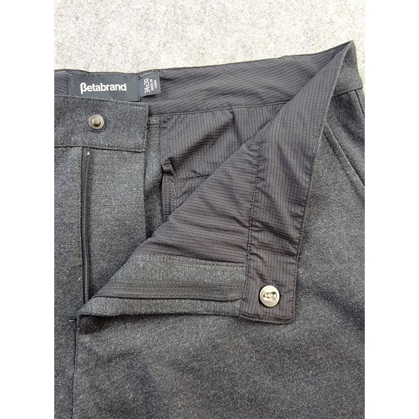 Vintage Betabrand Pants Womens 34x30 Gray Stretch Work Slacks Office Dress Pants Size 24" / US 00 / IT 34 - 4 Thumbnail