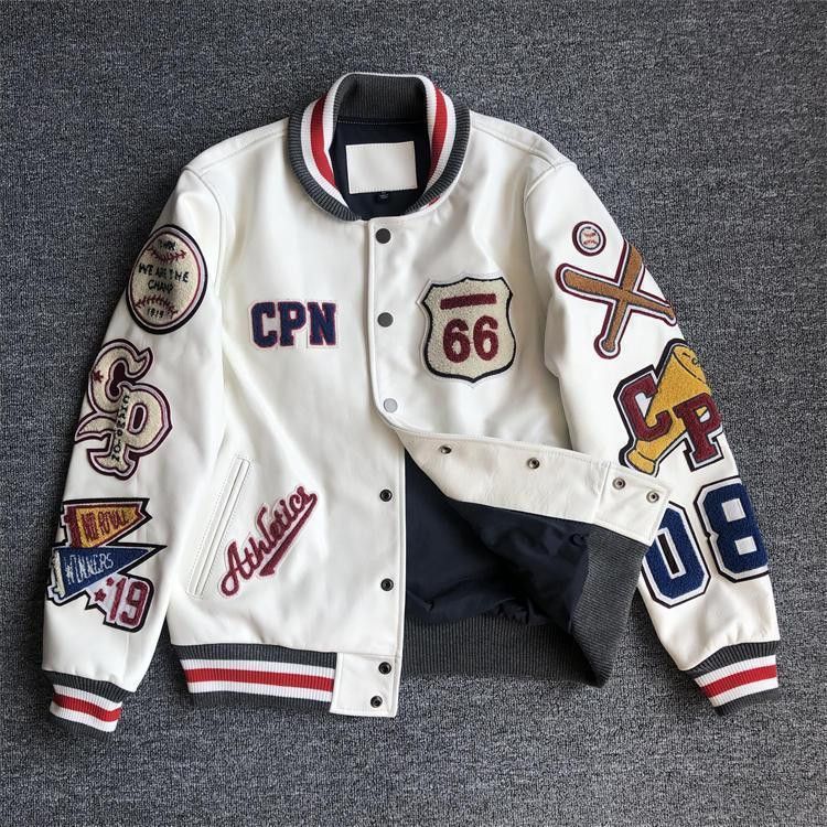 Japanese Brand × Vintage Men's loose PU leather baseball jacket Size US L / EU 52-54 / 3 - 2 Thumbnail