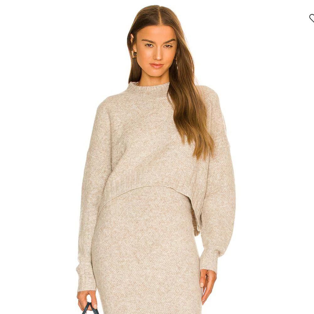 Designer NWOT SNDYS Late Lunch Sweater Cropped Stone XS Size XS / US 0-2 / IT 36-38 - 1 Thumbnail