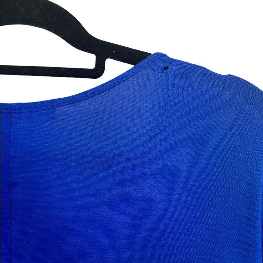 Designer Fashion To Figure l Cobalt Blue Dolman Drape Sleeve Top 3X Size 3XL / US 20-22 - 5 Thumbnail