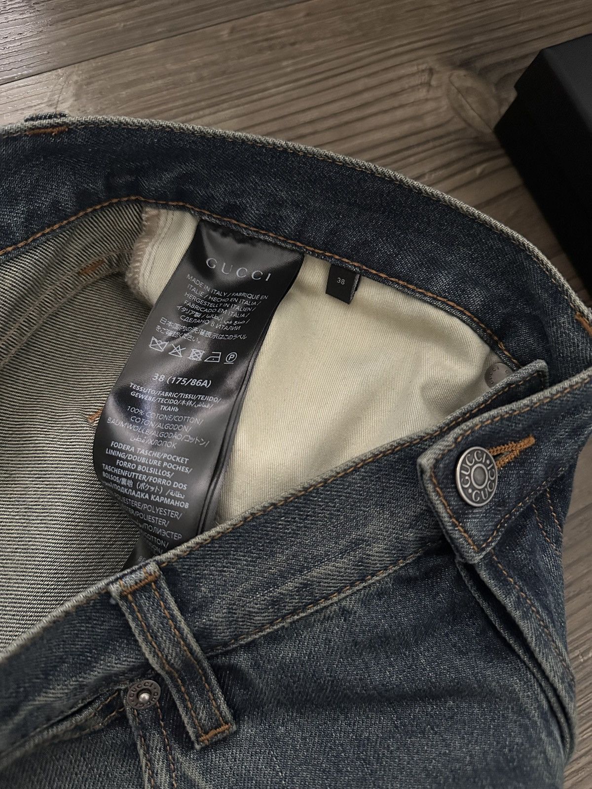 Gucci SS26 Unreleased Gucci x Demna Metal Latch Denim Size US 38 / EU 54 - 5 Thumbnail
