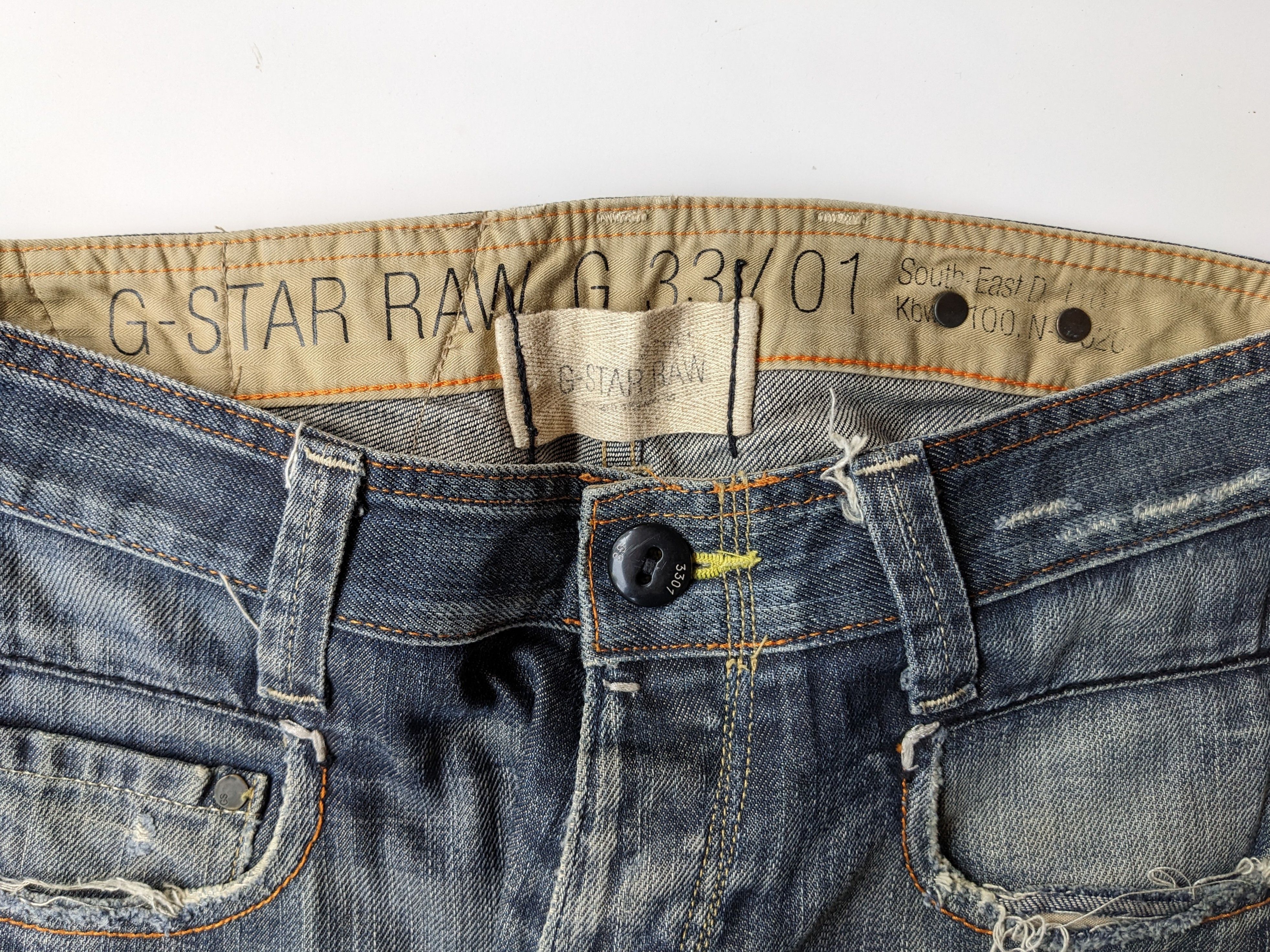 G-Star G Star Raw G 33/01 faded jeans Size US 32 / EU 48 - 5 Thumbnail