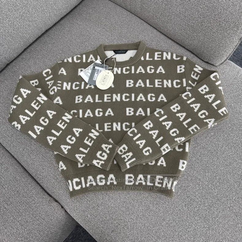 Balenciaga Balenciaga Patchwork logo letter round neck long-sleeve pu Size US XS / EU 42 / 0 - 1 Thumbnail