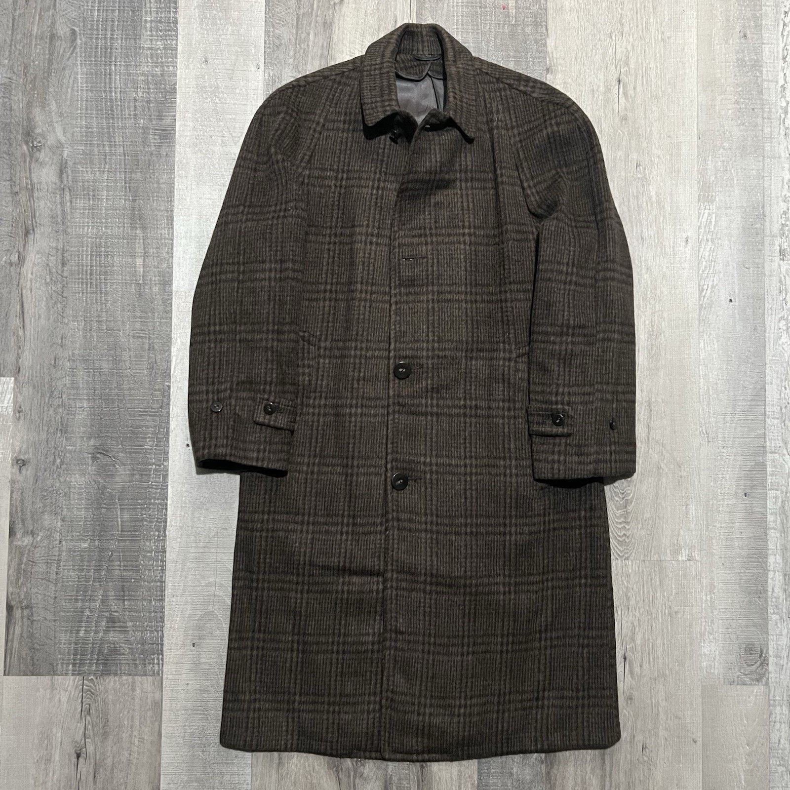 Brooks Brothers VTG Brooks Brothers 70s/80s Wool Overcoat Trench Shaggy 44 Size US L / EU 52-54 / 3 - 1 Thumbnail
