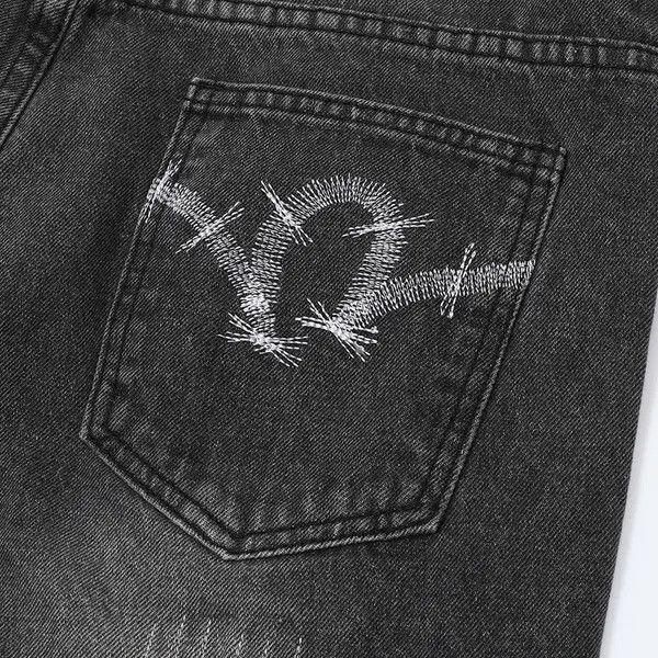 Other Camouflage Patchwork Hole Bottom Jeans Size US 33 - 4 Thumbnail