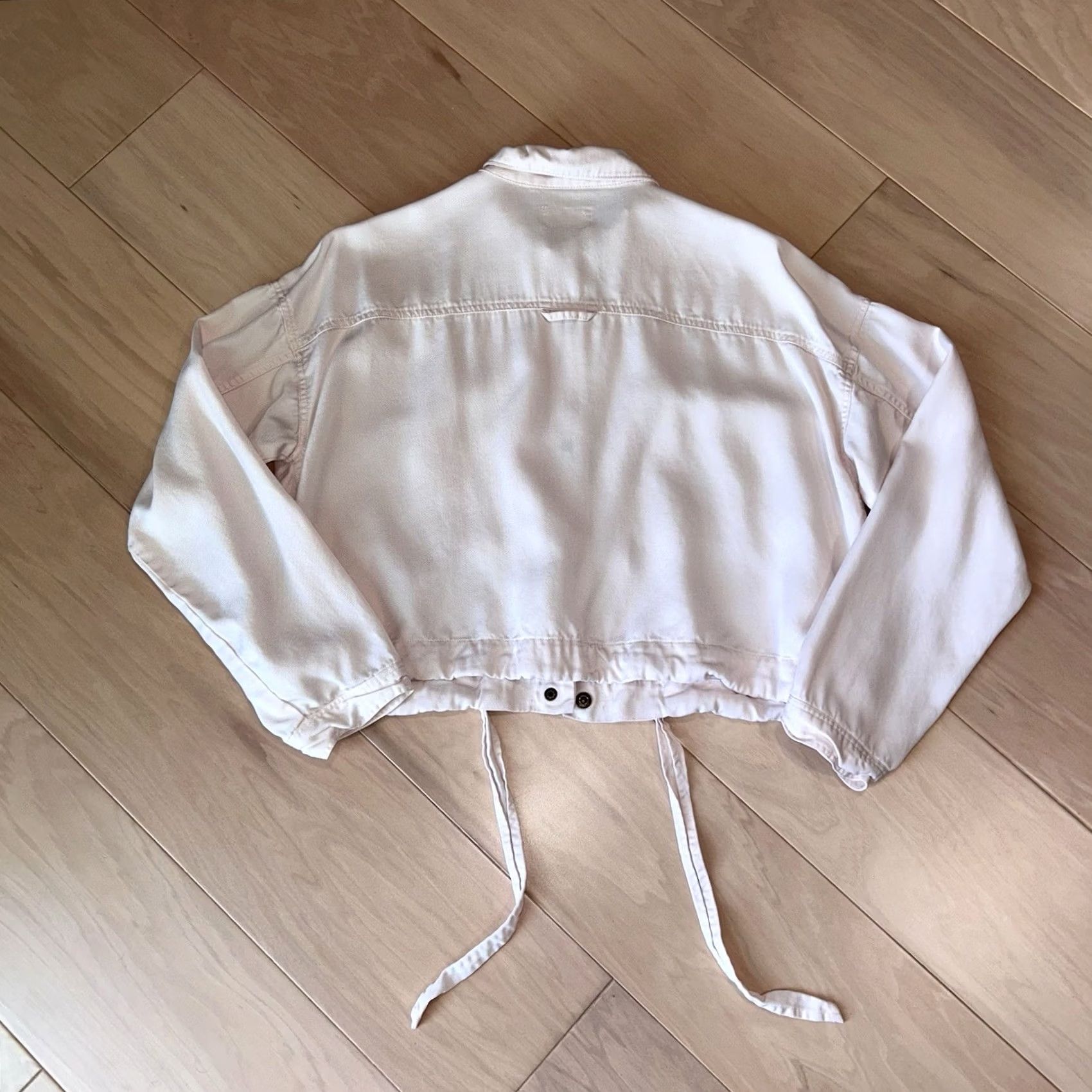 Marine Layer Marine Layer Drapery Snap Utility Jacket Pink Women’s M Jacket Long Sleeve Twill 100% Tencel Pocket Casual Utility Vintage: No Size M / US 6-8 / IT 42-44 - 4 Thumbnail