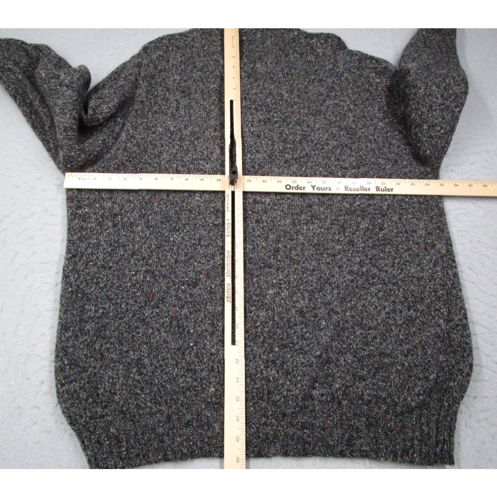Vintage VINTAGE Castle of Ireland Wool Sweater XL Gray Chunky-Knit 1/4 Button Pullover Casual Mens Size US XL / EU 56 / 4 - 4 Thumbnail