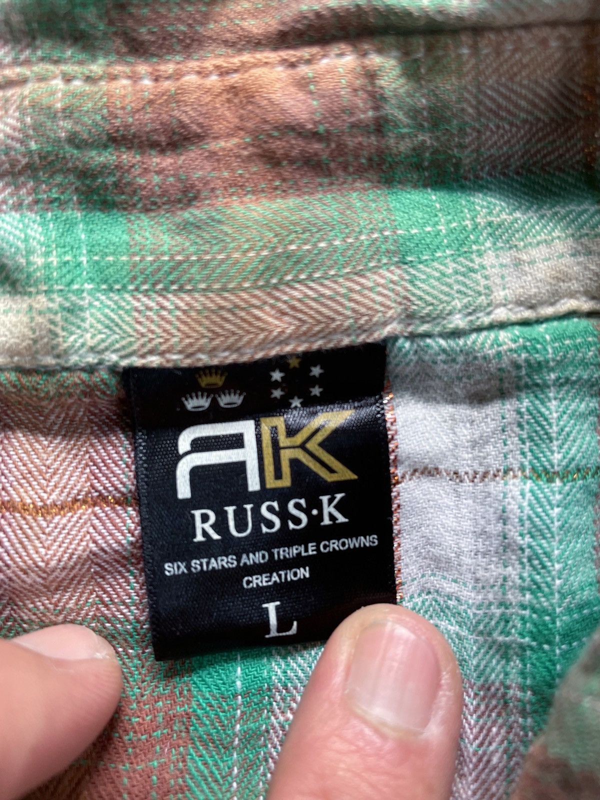 Le Grande Bleu (L.G.B.) HYBRIDGE NEW CULTURE RUSS-K BUTTON UP SHIRT Size US M / EU 48-50 / 2 - 7 Thumbnail