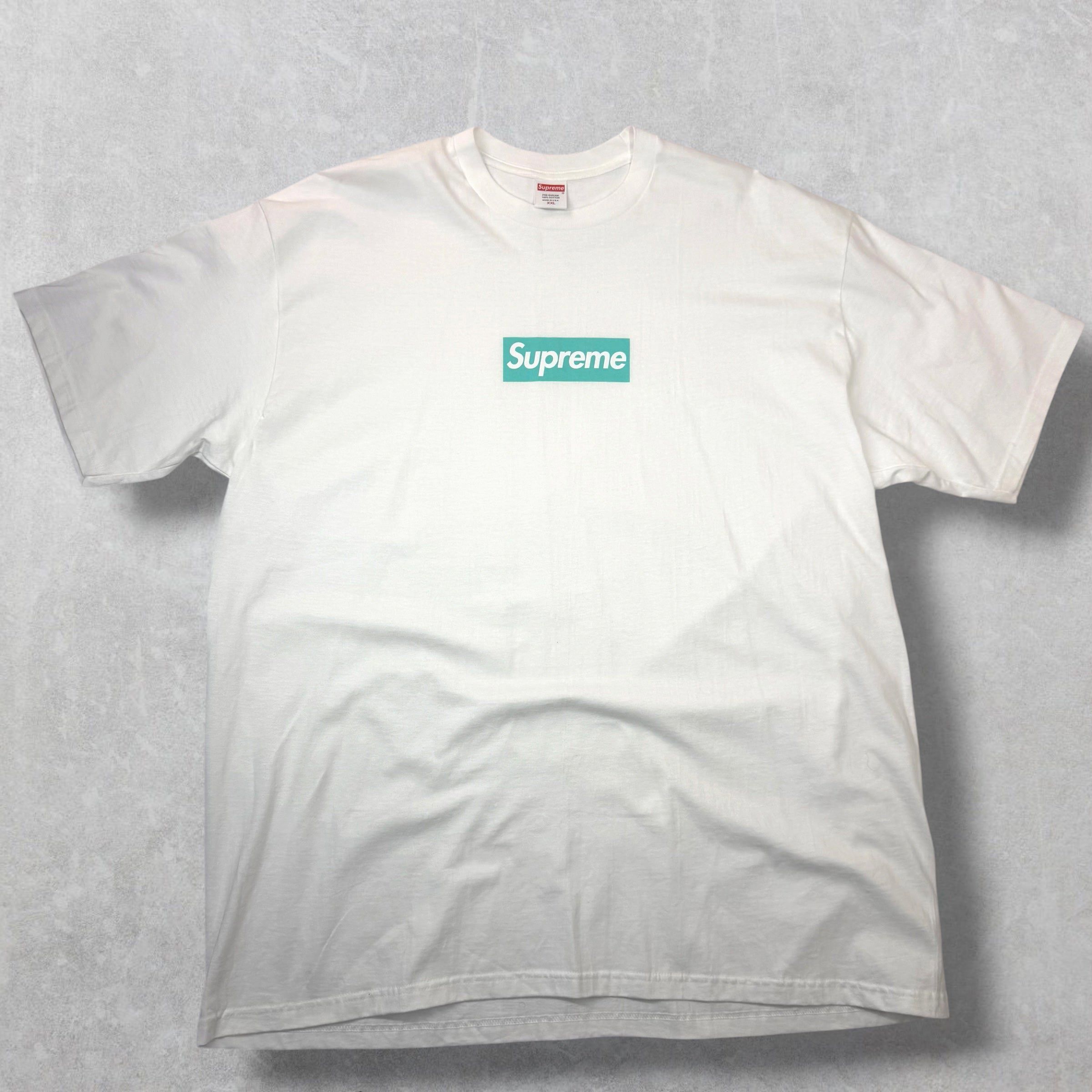 Supreme Supreme Tiffany & Co. Box Logo Tee XXL Size US XXL / EU 58 / 5 - 1 Thumbnail
