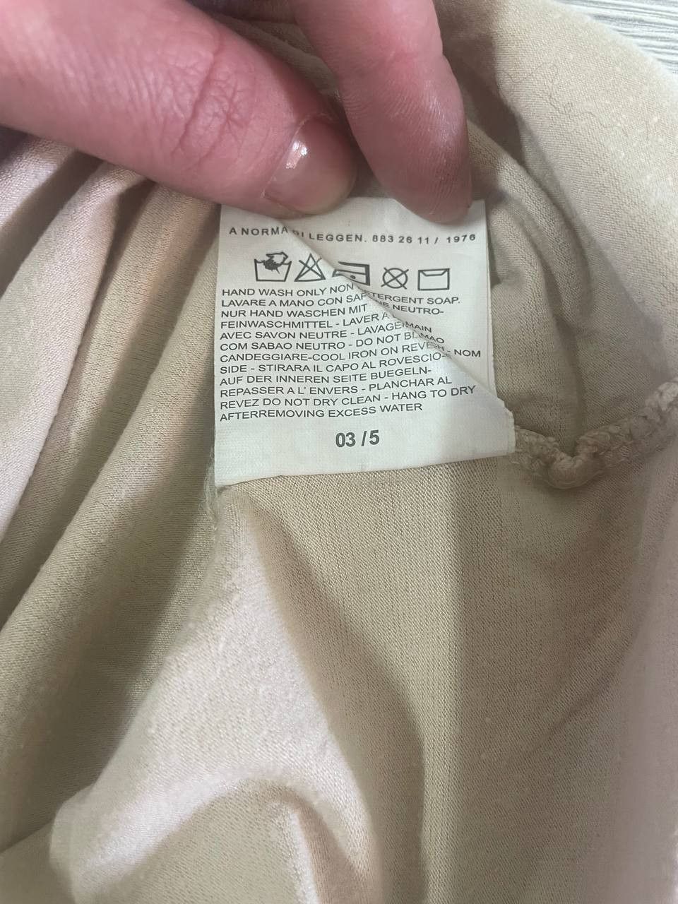Diesel × Vintage Vintage Diesel Division Distressed Logo Tee Beige Size M Size US M / EU 48-50 / 2 - 6 Thumbnail