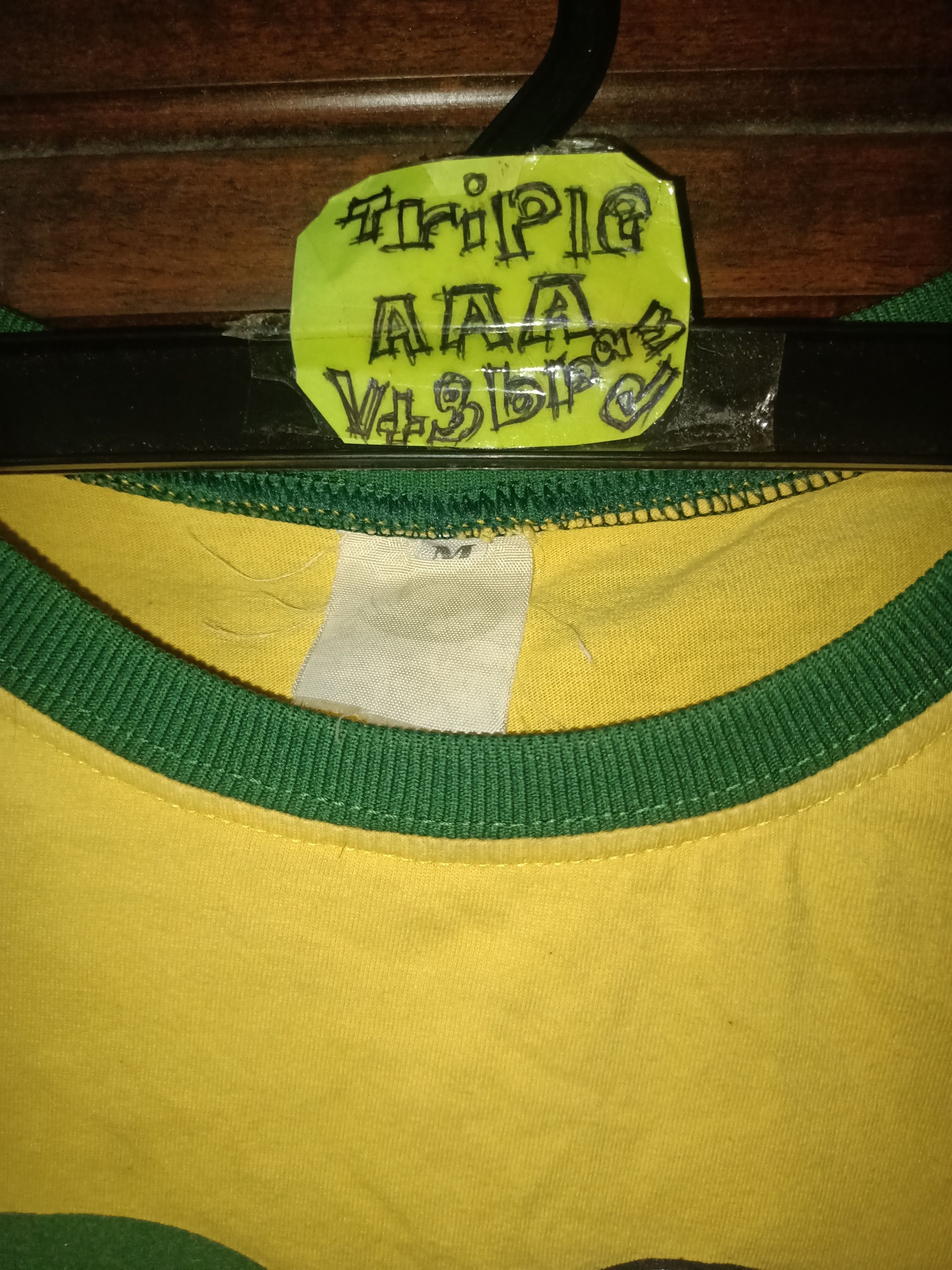 Vintage Vintage Brasil Ringer Tee Legendary "LOPES 10" Size US M / EU 48-50 / 2 - 4 Thumbnail