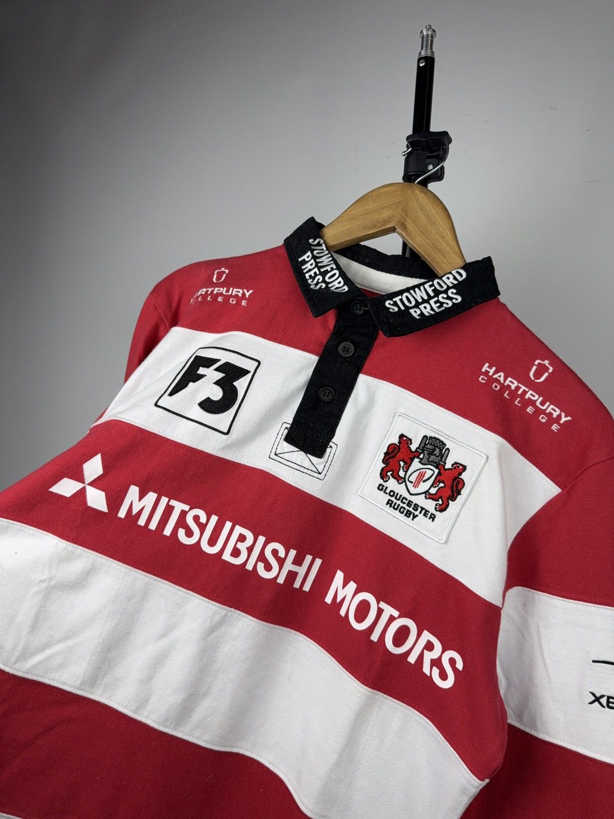 Japanese Brand Gloucester Rugby Mitsubishi Motors Jersey XBlades M Size US L / EU 52-54 / 3 - 5 Thumbnail