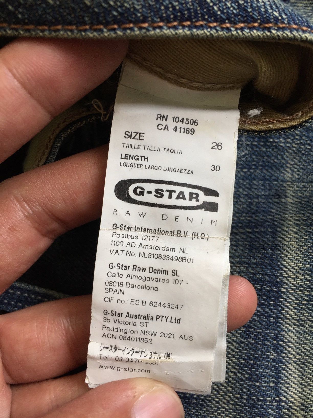 G-Star G Star Raw ELWOOD HERITAGE EMBRO NARROW Denim Slim Leg Size US 28 / EU 44 - 15 Thumbnail