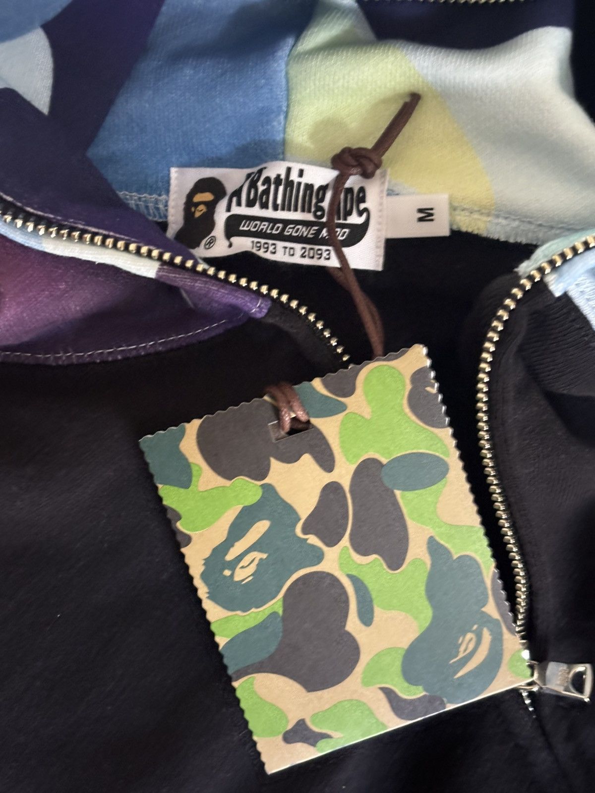 Bape Authentic ape bape x BAYC relaxed fit shark full zip hoodie Size US M / EU 48-50 / 2 - 6 Thumbnail