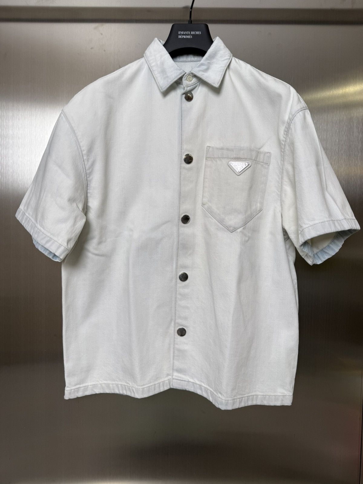 Prada Prada washed dyed denim shirt Size US XS / EU 42 / 0 - 1 Thumbnail