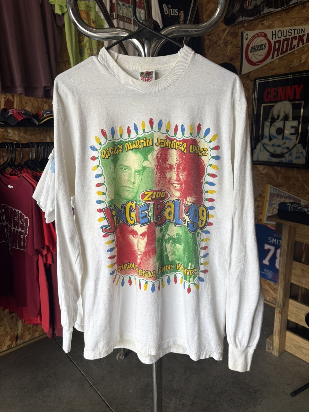 Band Tees 1999 Jingle Ball Concert Long Sleeve T-Shirt Size US L / EU 52-54 / 3 - 1 Thumbnail
