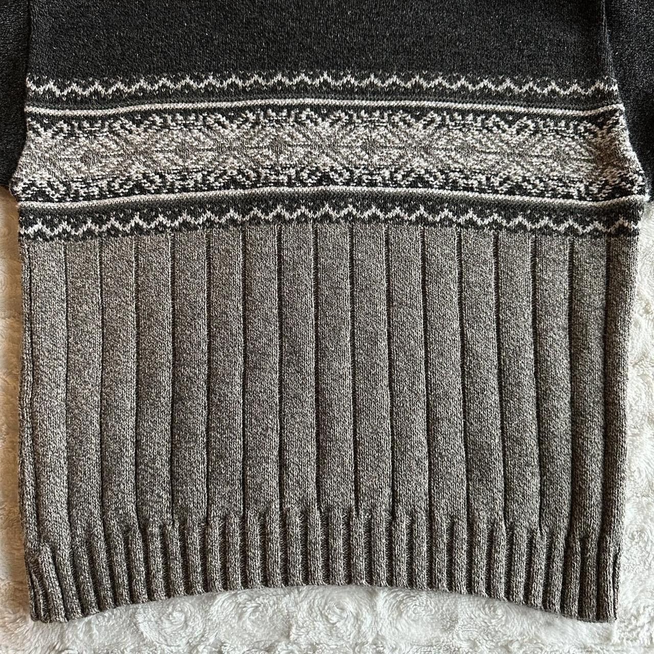 Liberty Vintage Fair Isle Sweater Pullover Mens Large Gray Fisherman Size US L / EU 52-54 / 3 - 6 Thumbnail