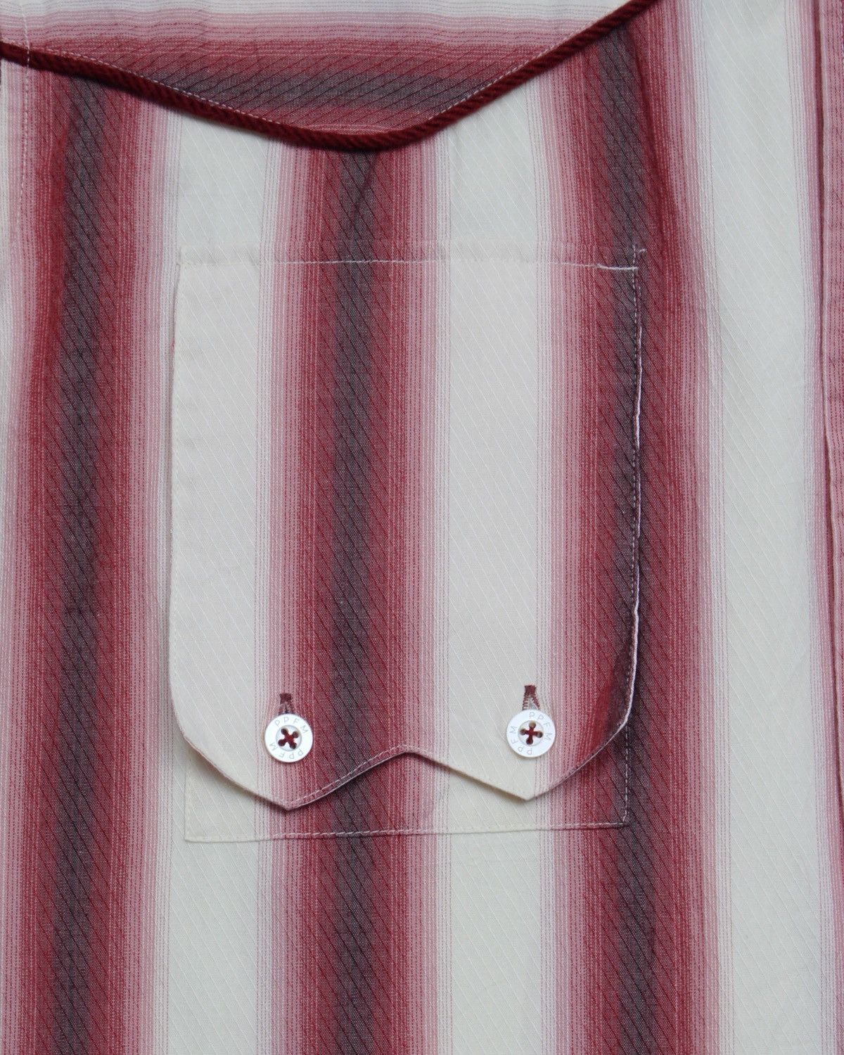 Hysteric Glamour SS2002 PPFM SECRET POCKET OMBRÉ STRIPE WESTERN SHIRT Size US M / EU 48-50 / 2 - 6 Thumbnail