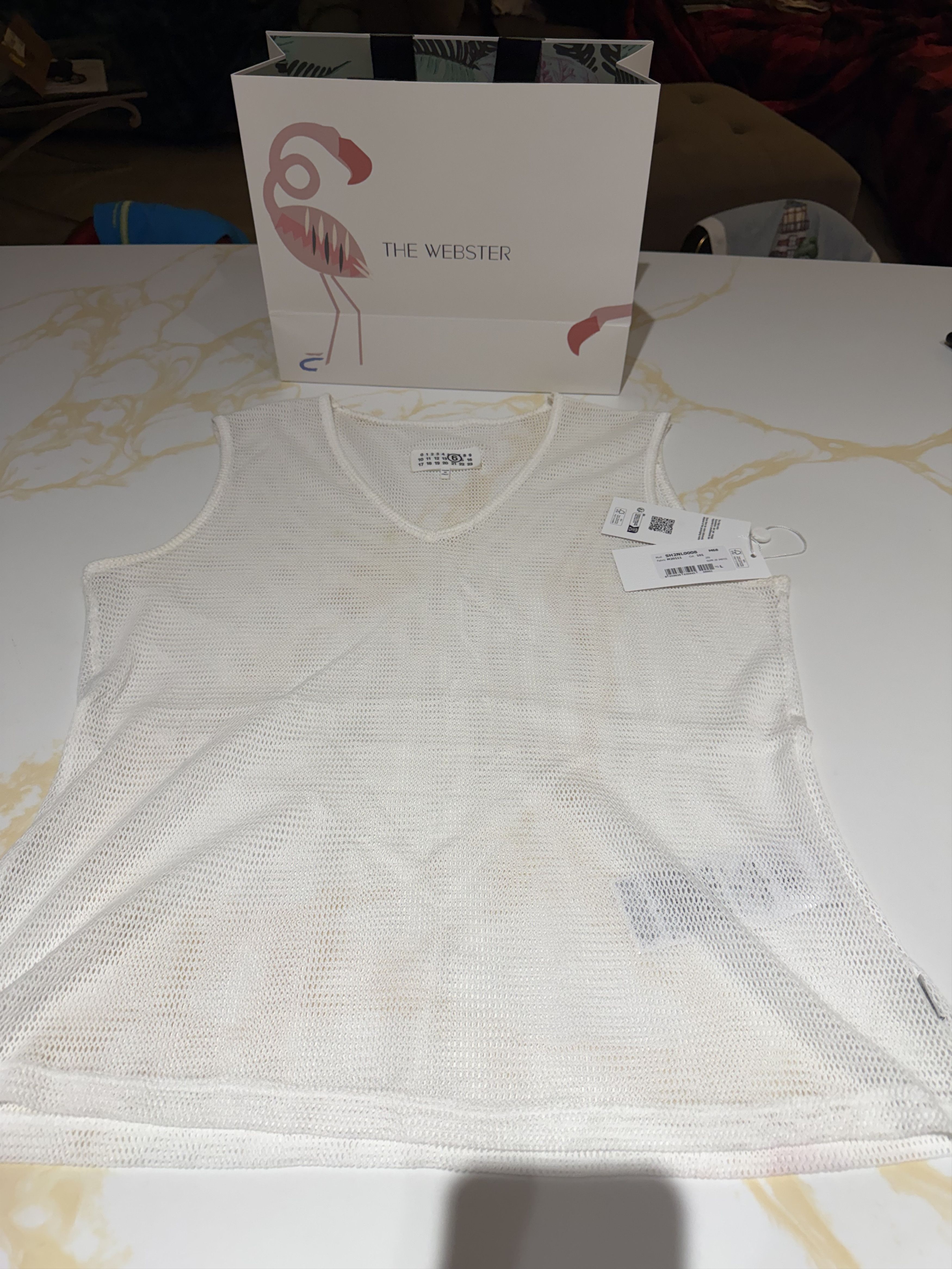 Maison Margiela Margiela Mesh Knit Top! Size US L / EU 52-54 / 3 - 1 Thumbnail