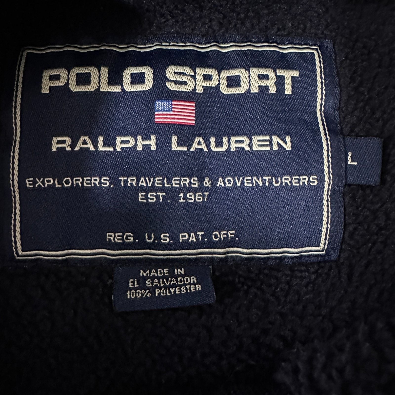 Polo Ralph Lauren Vintage Polo Sport Ralph Lauren Polartec Fleece Men’s L Blue Size US L / EU 52-54 / 3 - 6 Thumbnail