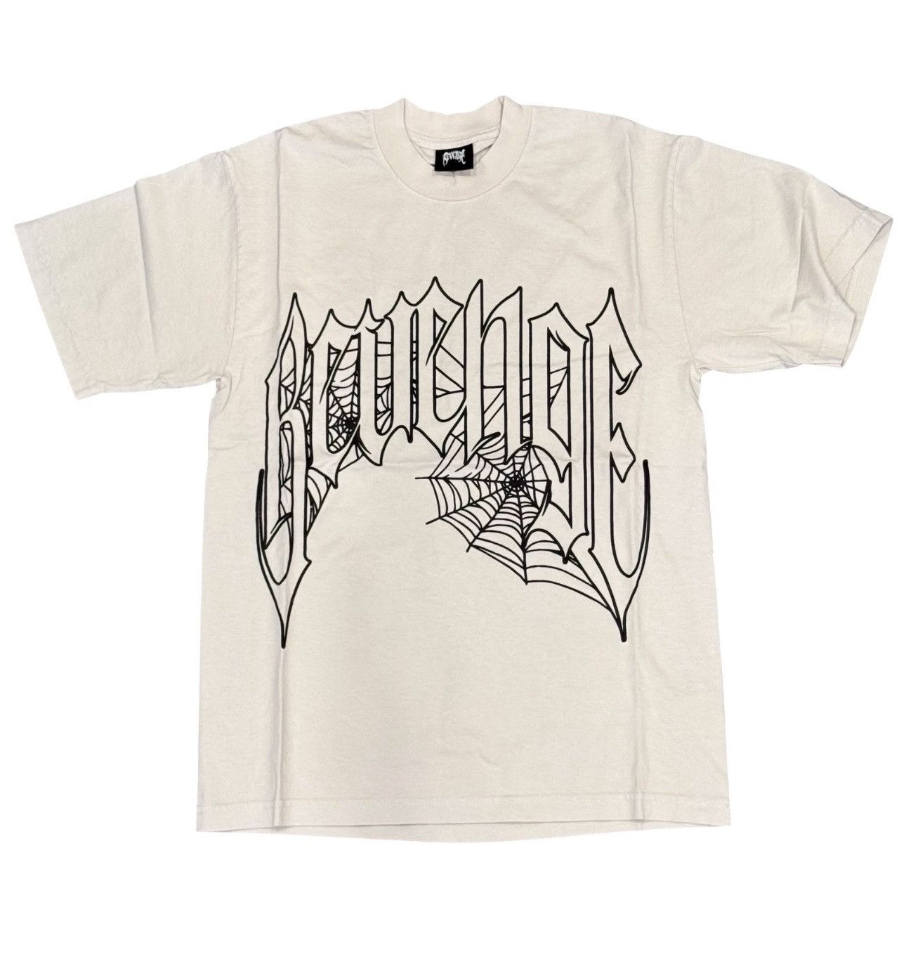Revenge Revenge x Anuel Web Cross Small Tee T-Shirt Cement RARE Size US S / EU 44-46 / 1 - 1 Thumbnail
