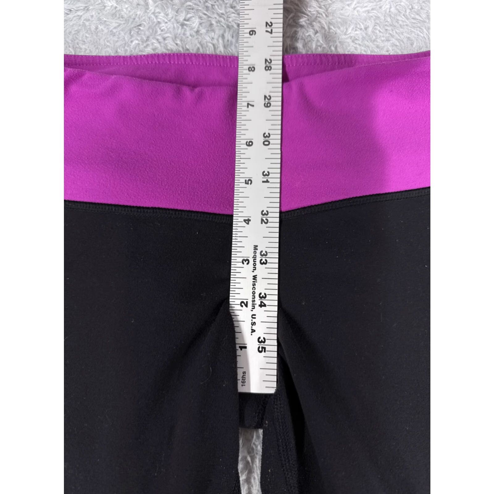Lululemon Lululemon Wunder Under Pants Women 6 Black Purple 30" Inseam Yoga Gym Workout Activewear Pants Size 28" / US 6 / IT 42 - 7 Thumbnail