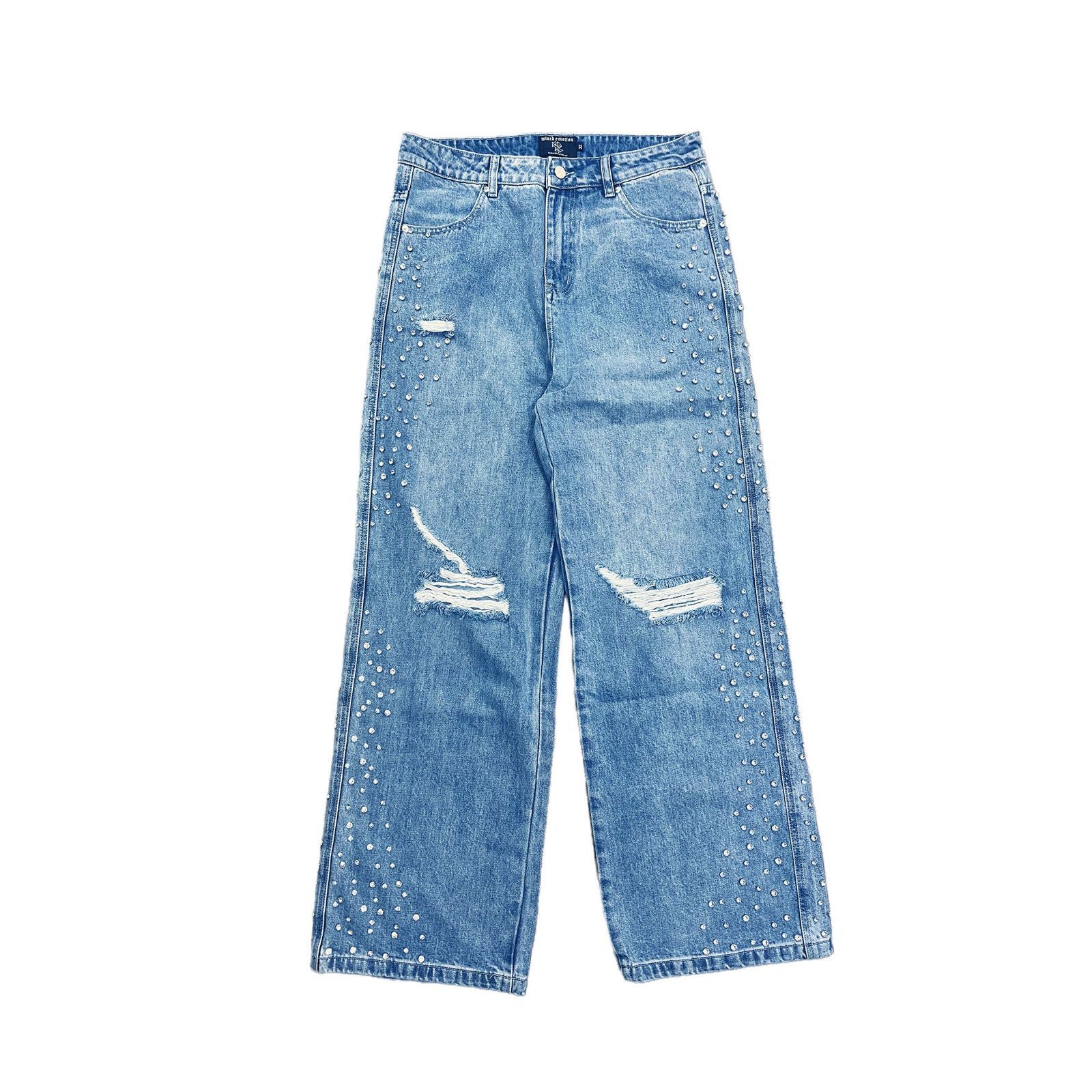 Other Mixed Emotions 'Stone' Blue Baggy Jeans Size US 34 / EU 50 - 1 Preview