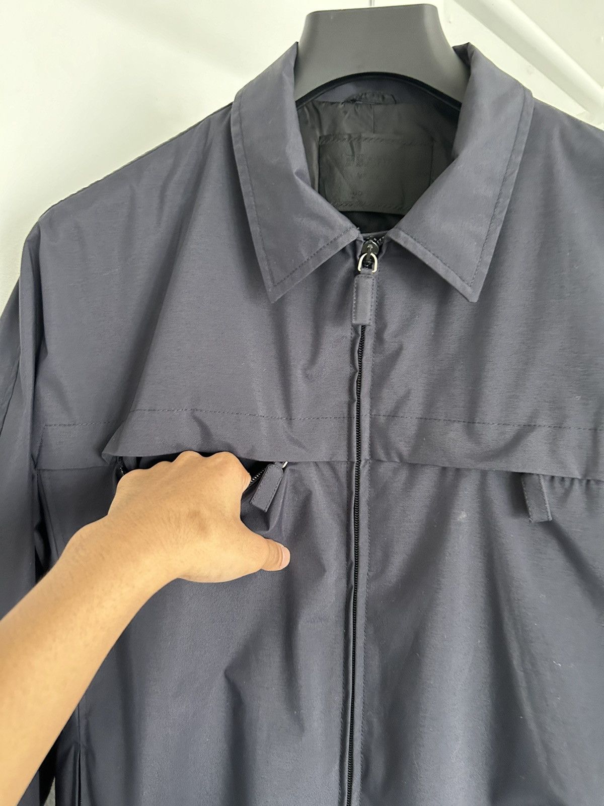 Prada Vintage archive Prada Nylon navy blouson Size US M / EU 48-50 / 2 - 8 Thumbnail