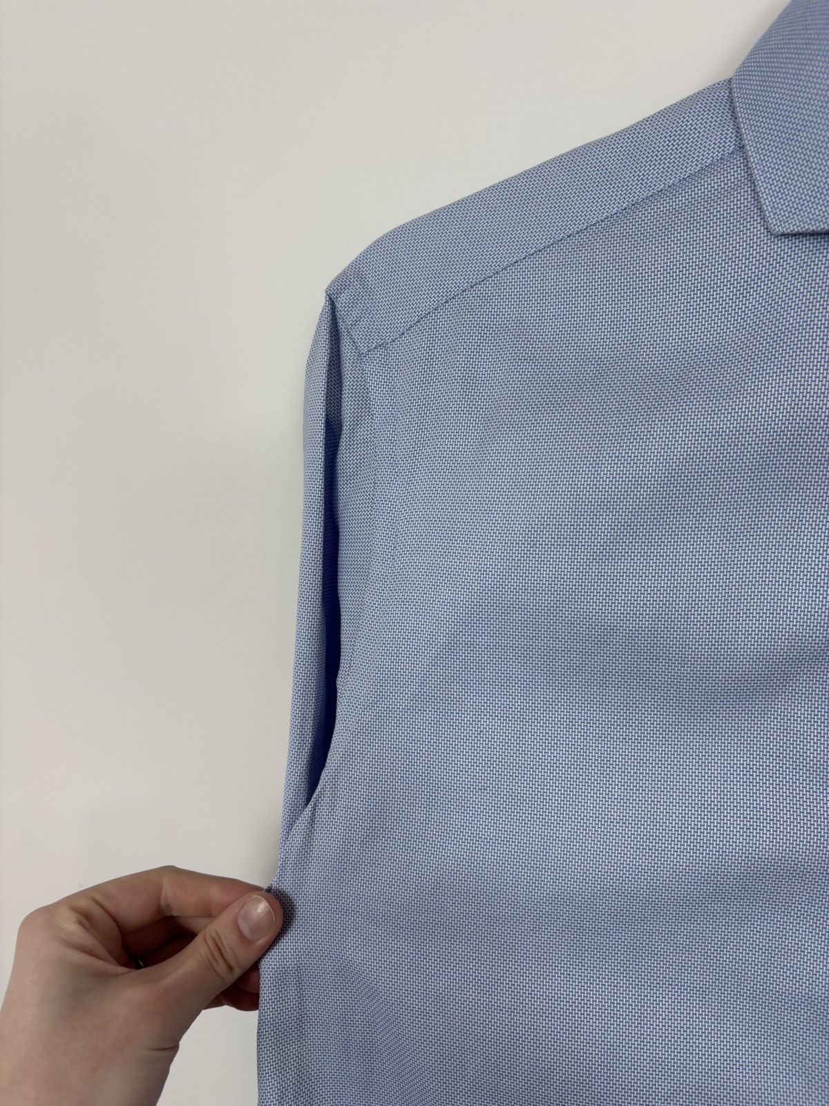Boggi Boggi Milano Men’s Slim Fit Royal Oxford Button Up Shirt Size US S / EU 44-46 / 1 - 8 Thumbnail