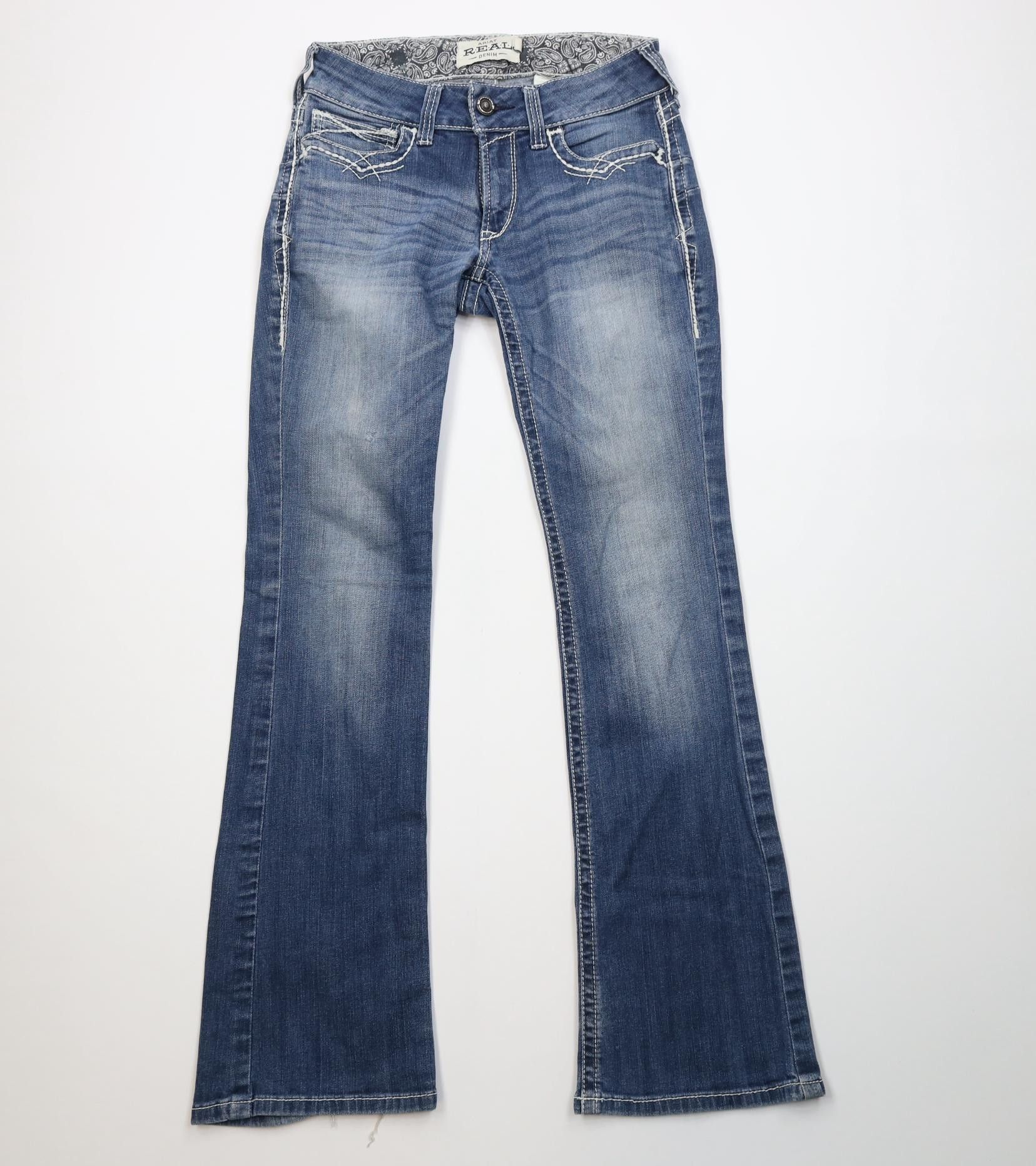 Ariat Ariat Western Cowgirl Stretch Thick Stitch Boot Flared Jeans Size 28" / US 6 / IT 42 - 1 Thumbnail