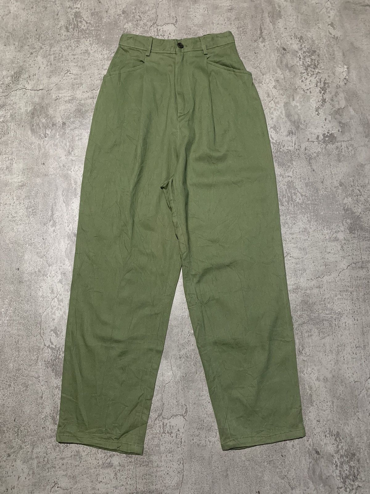 If Six Was Nine Niko and… army green pleated balloon pants Size US 27 - 1 Thumbnail