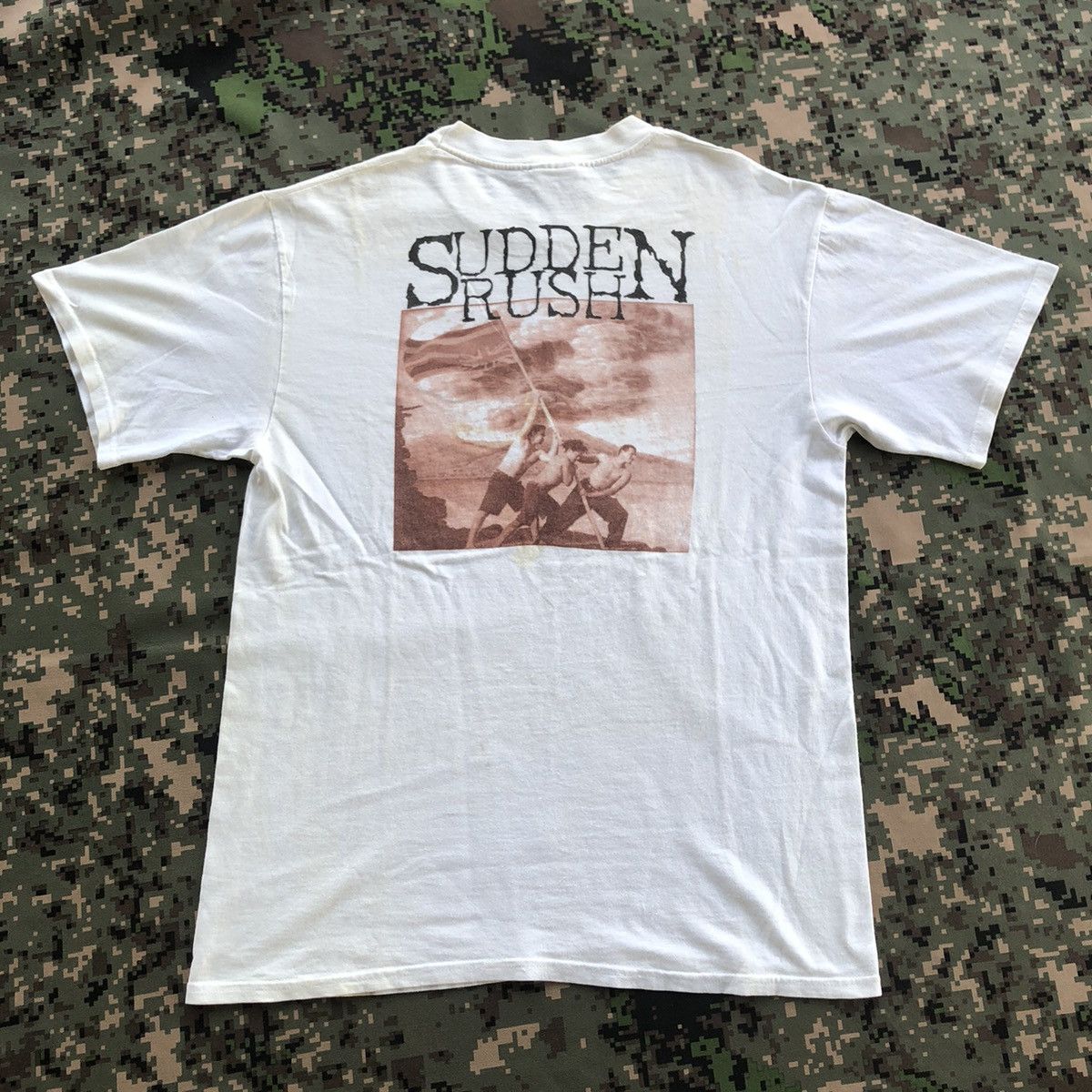 Band Tees × Rap Tees × Vintage Vtg Sudden Rush Ku’e Nā mele Paleoleo Group Tshirt Size US M / EU 48-50 / 2 - 2 Thumbnail