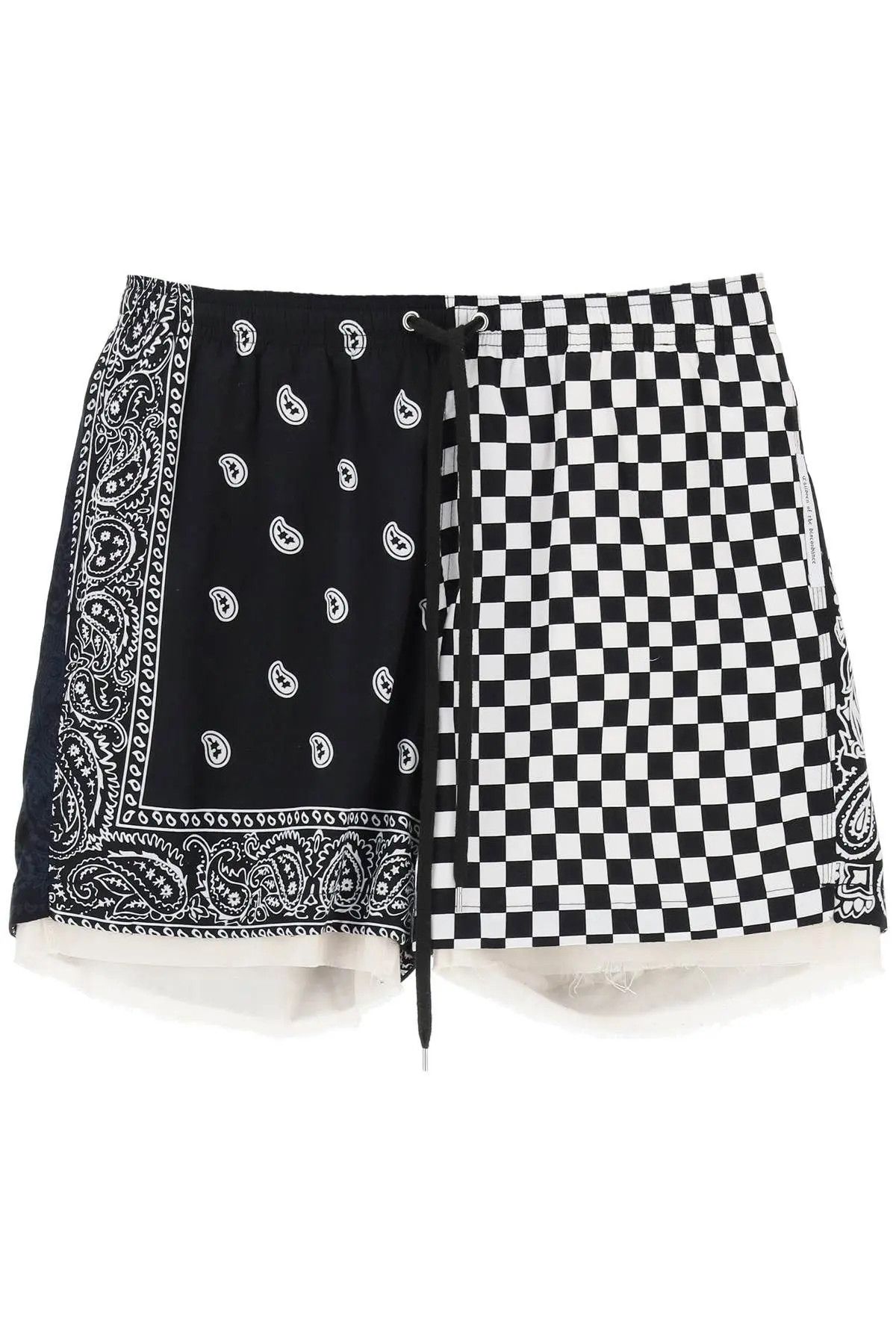 o1s22i1n0224 Bandana Patchwork Short in Black