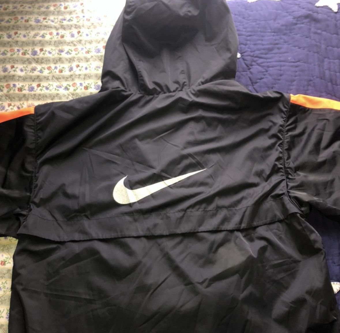 Nike Black orange nike running anorak windbreaker jacket pullover Size US S / EU 44-46 / 1 - 3 Thumbnail