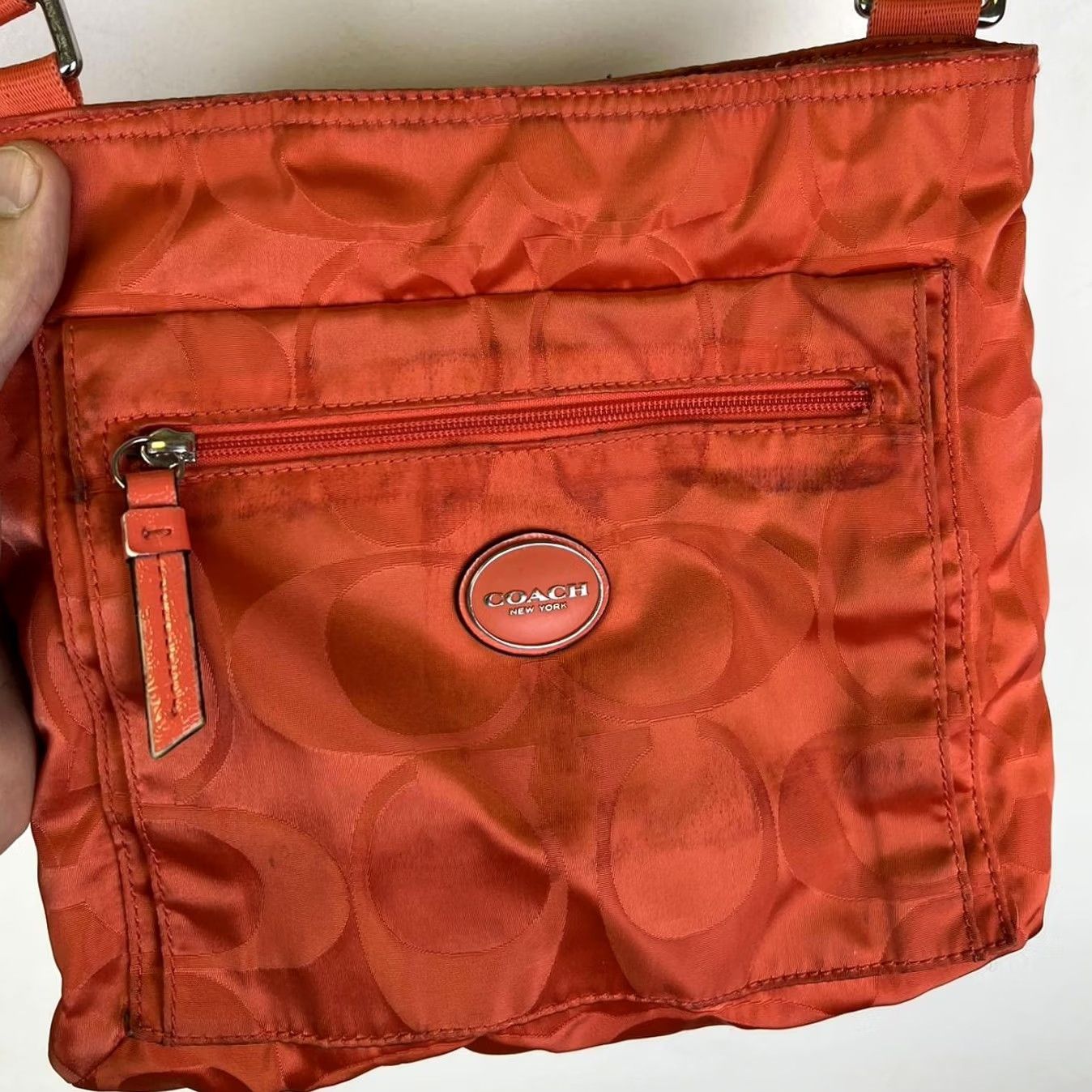 Coach VINTAGE Coach Orange Quilted Crossbody Bag Size ONE SIZE - 7 Thumbnail