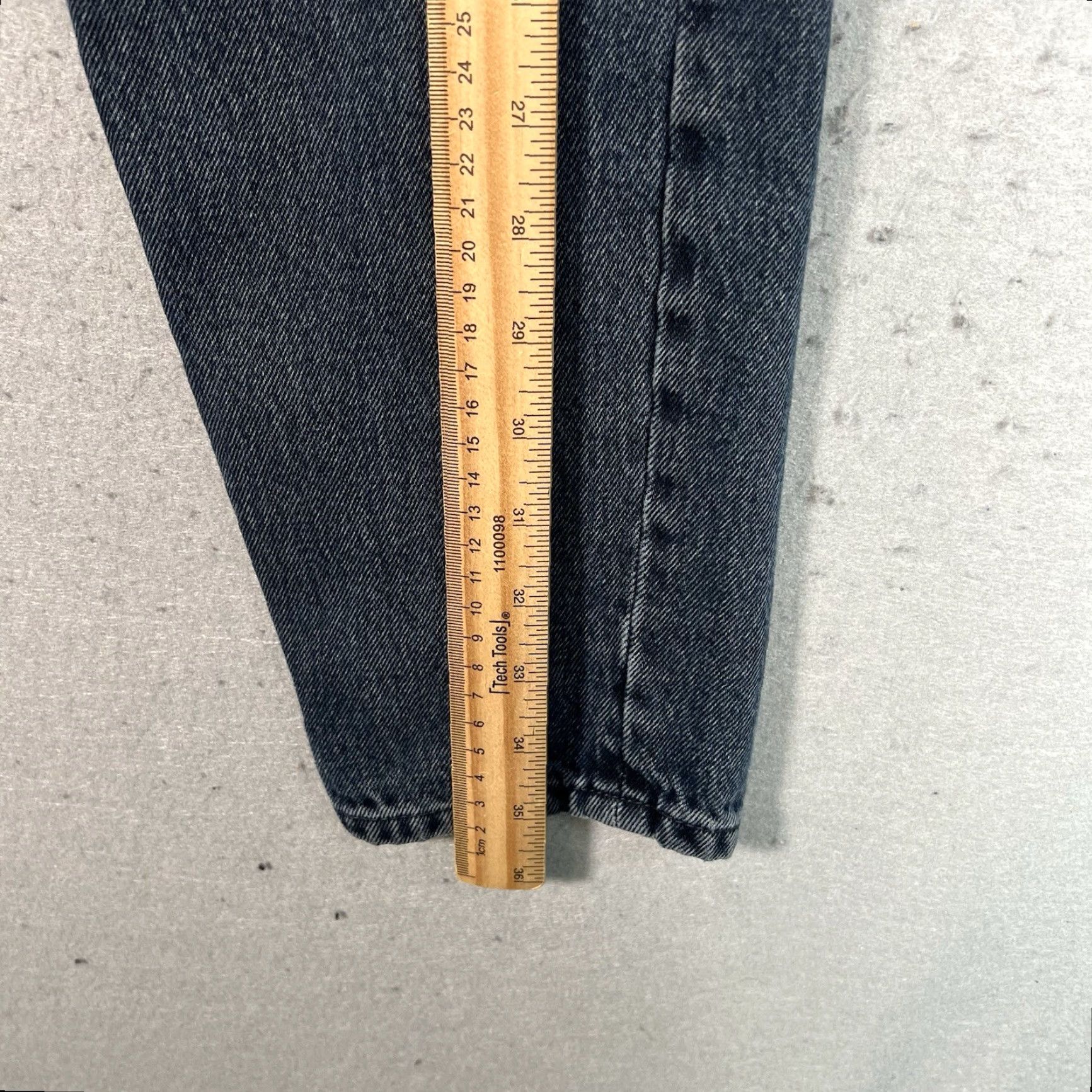 Zara Zara Jeans Womens Size 2 Tapered Leg Black Medium Wash 100% Cotton Size 26" / US 2 / IT 38 - 4 Thumbnail