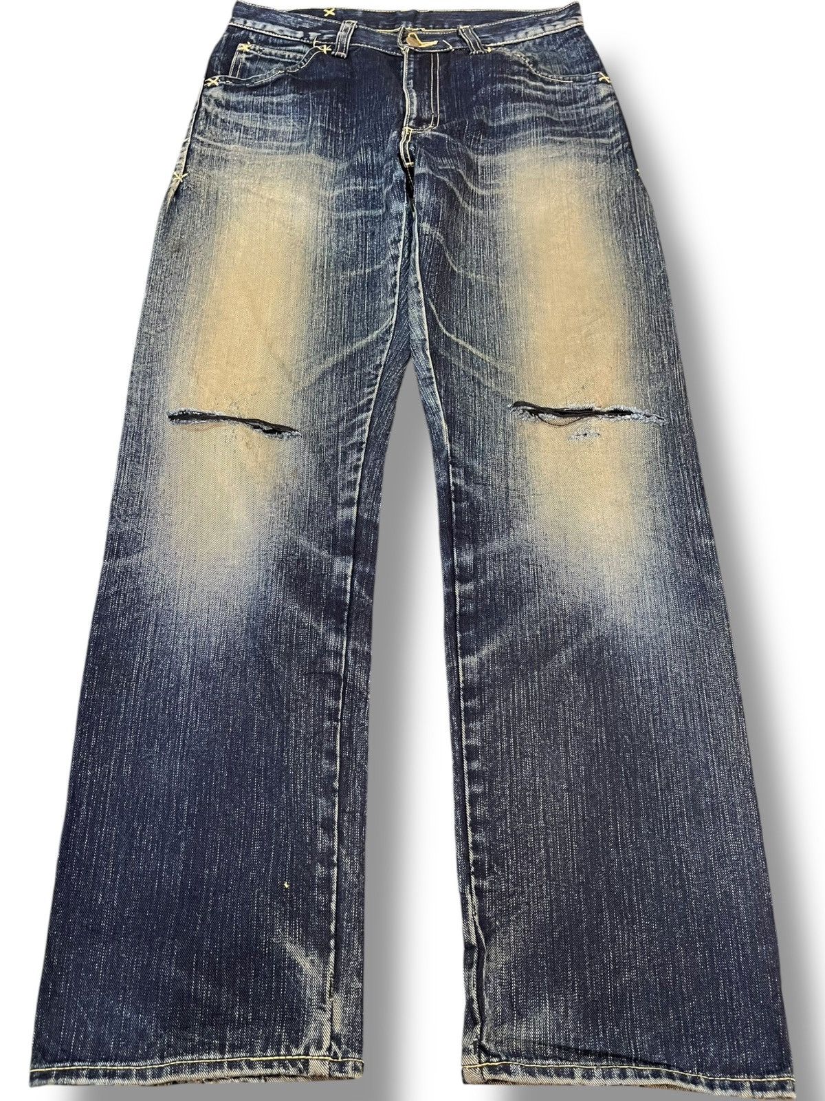 Lee Vintage Lee Riders Mudwash Grunge Distressed Denim Size US 30 / EU 46 - 1 Thumbnail