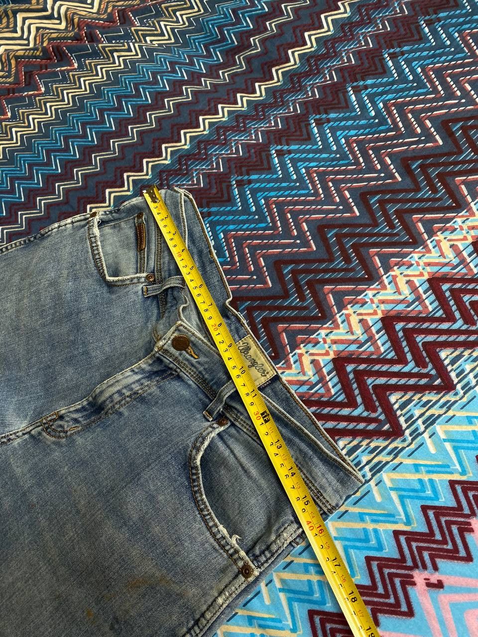 Vintage × Wrangler Crazy baggy Y2K wrangler faded distressed carpenter pants Size US 34 / EU 50 - 14 Thumbnail