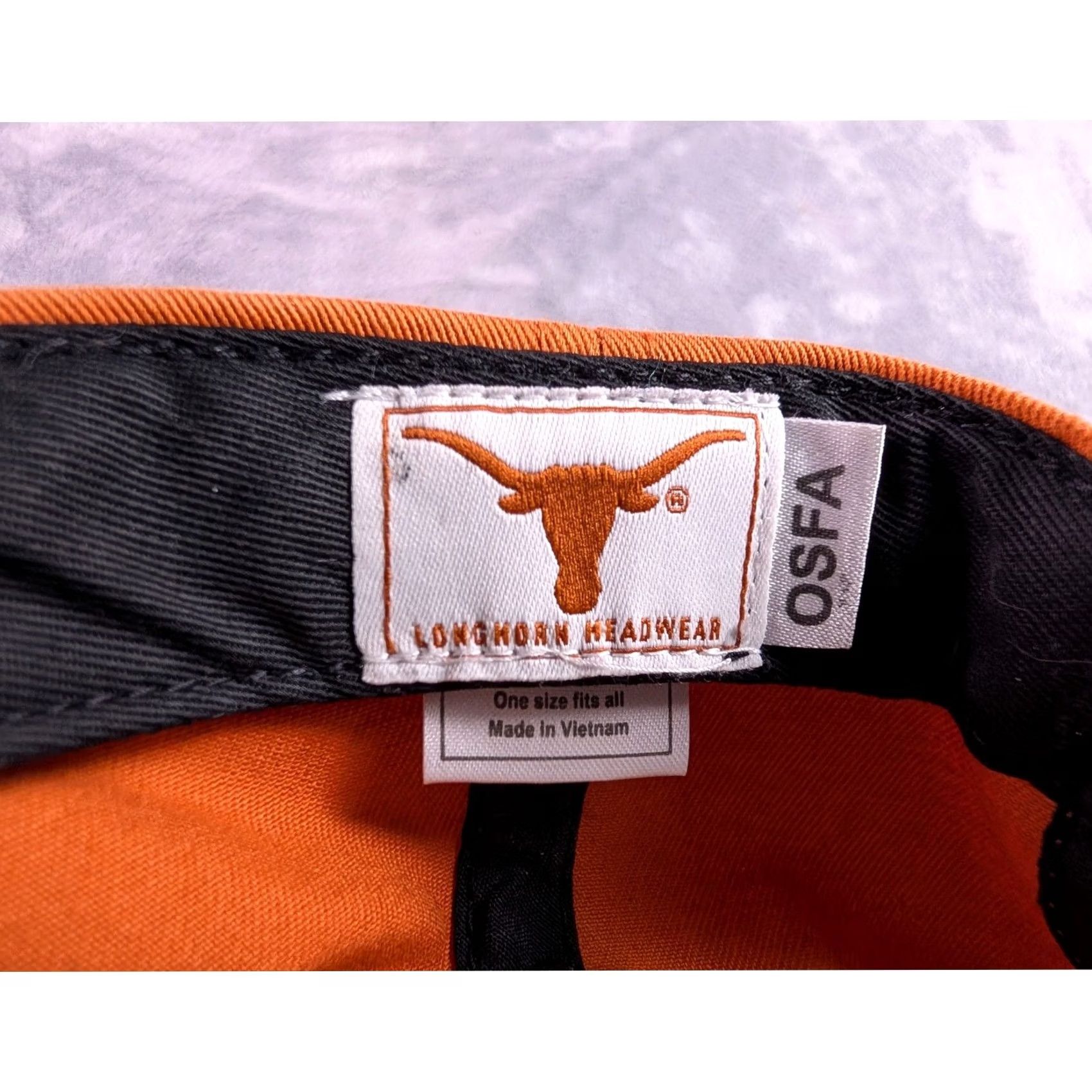 NCAA VINTAGE Texas Longhorns Hat Burnt Orange Embroidered Logo Adjustable Cap OSFA NCAA Size ONE SIZE - 5 Thumbnail