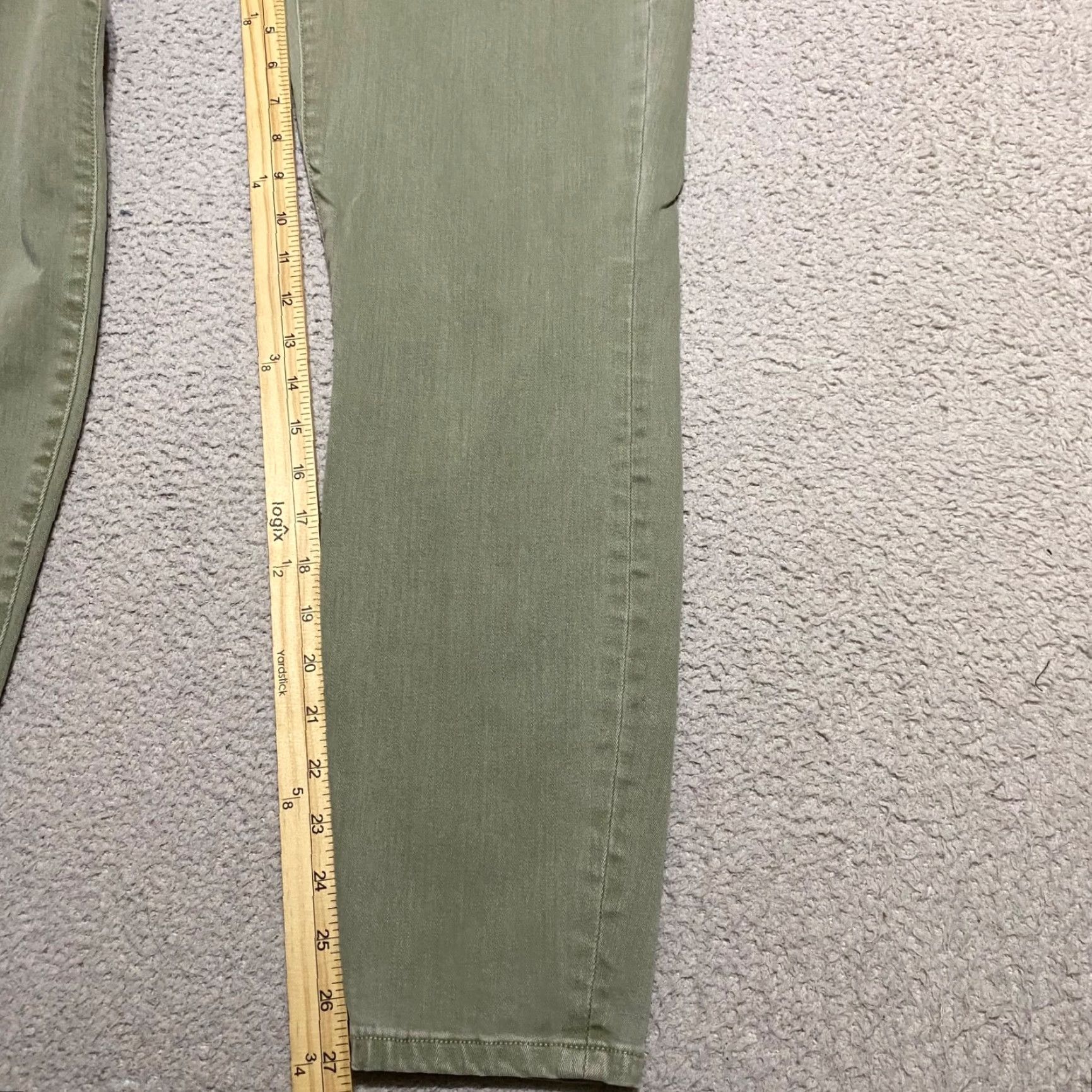 Denime Liverpool Jeans Shirt Womens 8 Beige Denim Skinny Jeans Medium Wash Ankle Mid Rise Stretch Pockets 5-Pocket Womens Liverpool Jeans Size 30" / US 8 / IT 44 - 7 Thumbnail