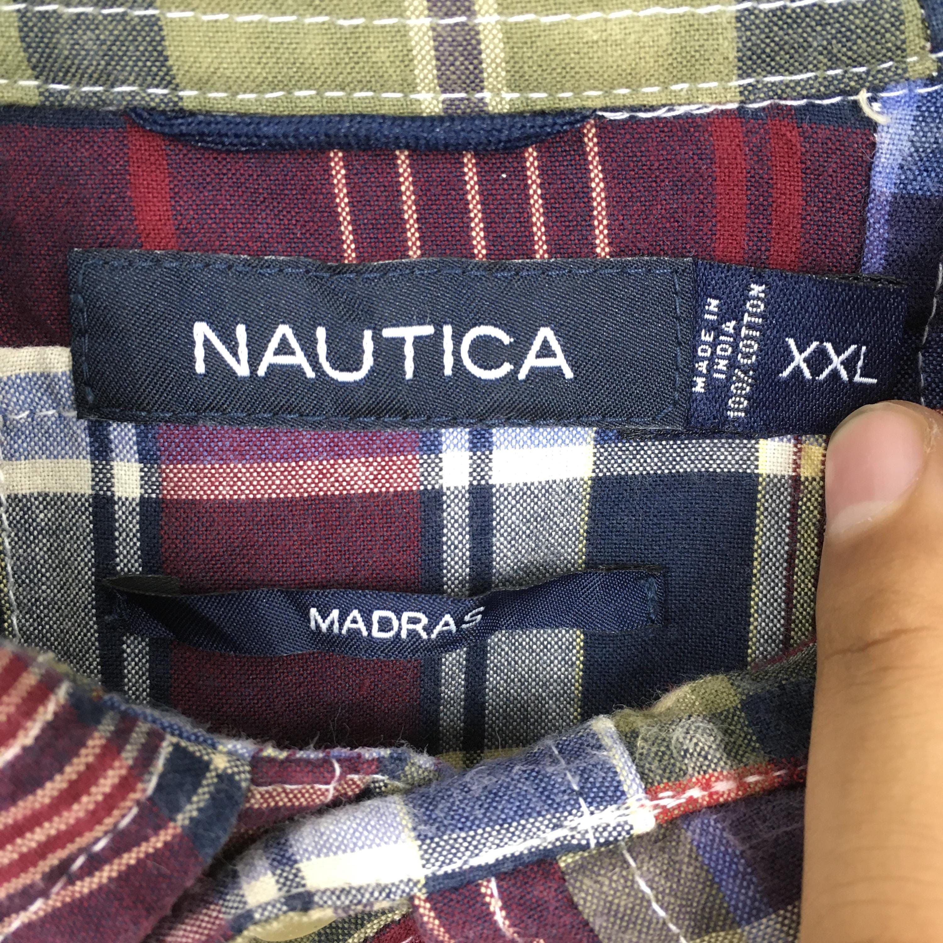 Nautica Vintage Nautica Patchwork Checkered Shirt 2XLarge Size US XXL / EU 58 / 5 - 5 Thumbnail
