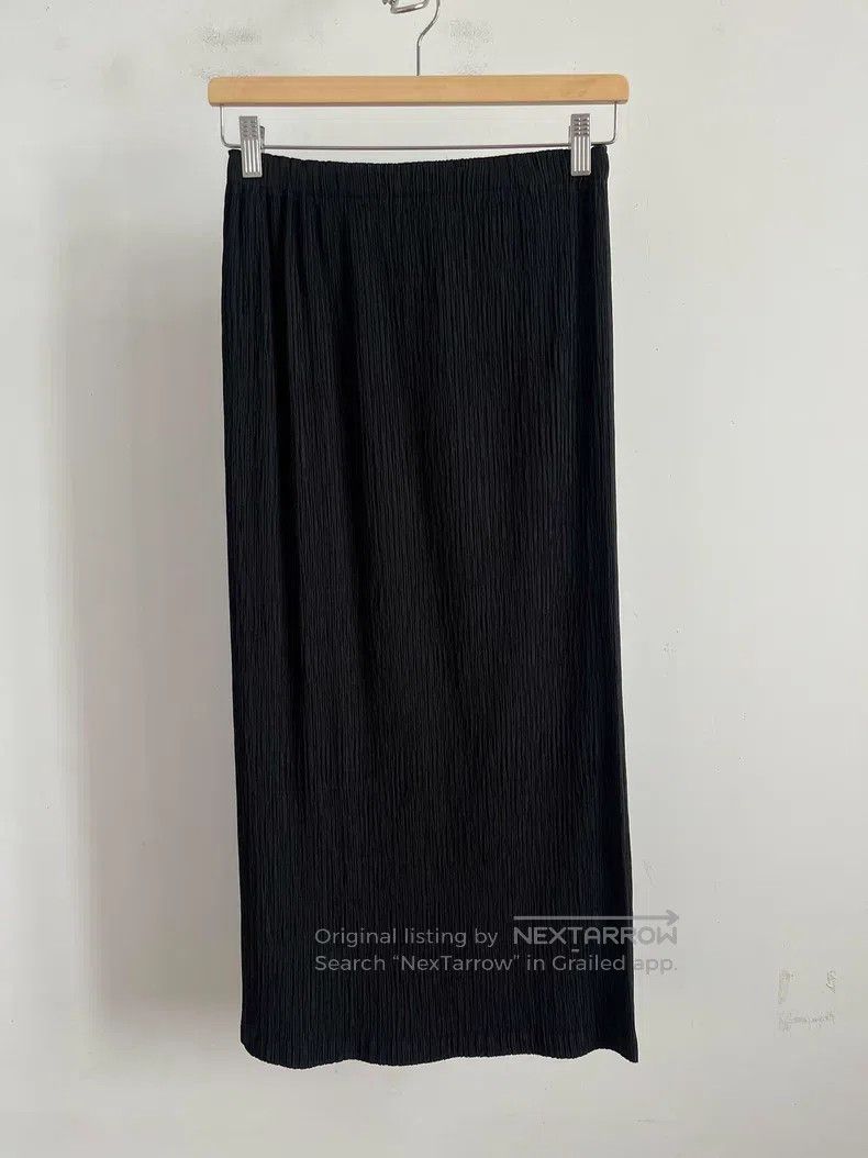 Issey Miyake Issey Miyake size:1 Pin-Tuck Midi Skirt Size 22" - 1 Thumbnail