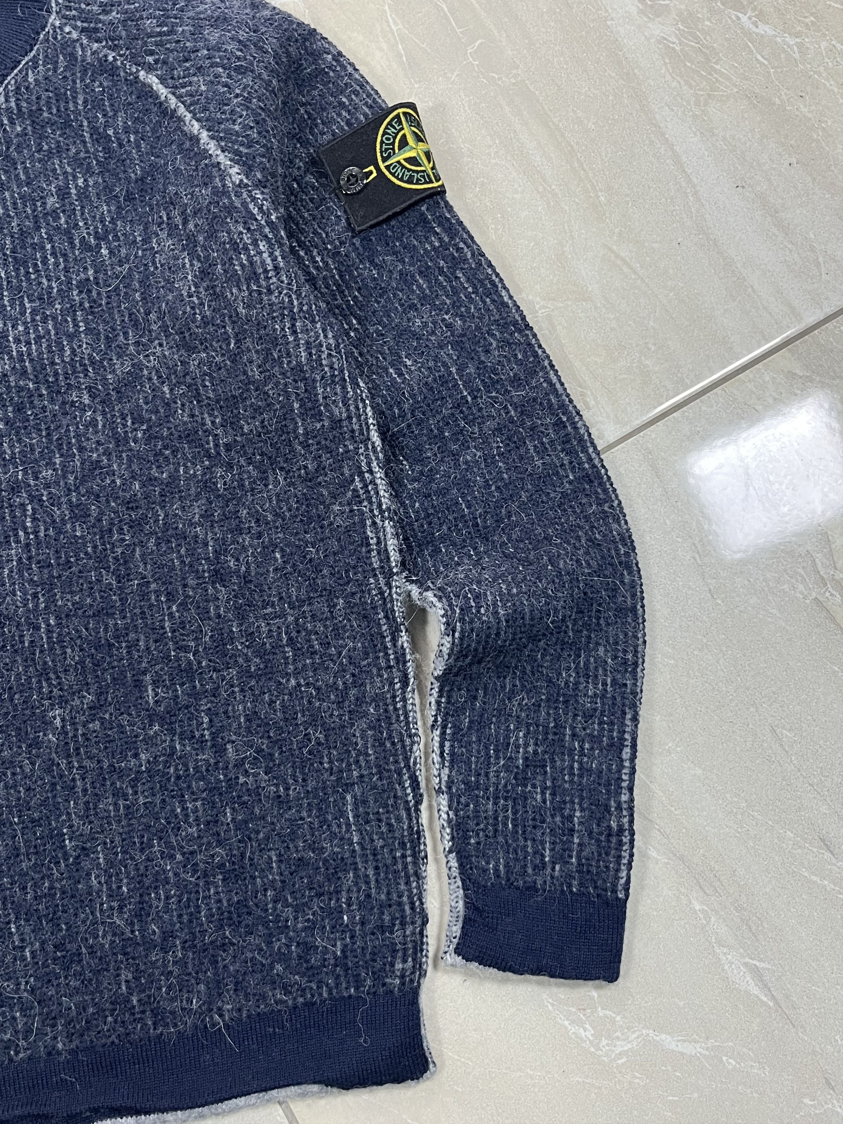 Stone Island Vintage Blue/Grey Knitwear Stone Island 2 Face - Size S Size US S / EU 44-46 / 1 - 4 Thumbnail